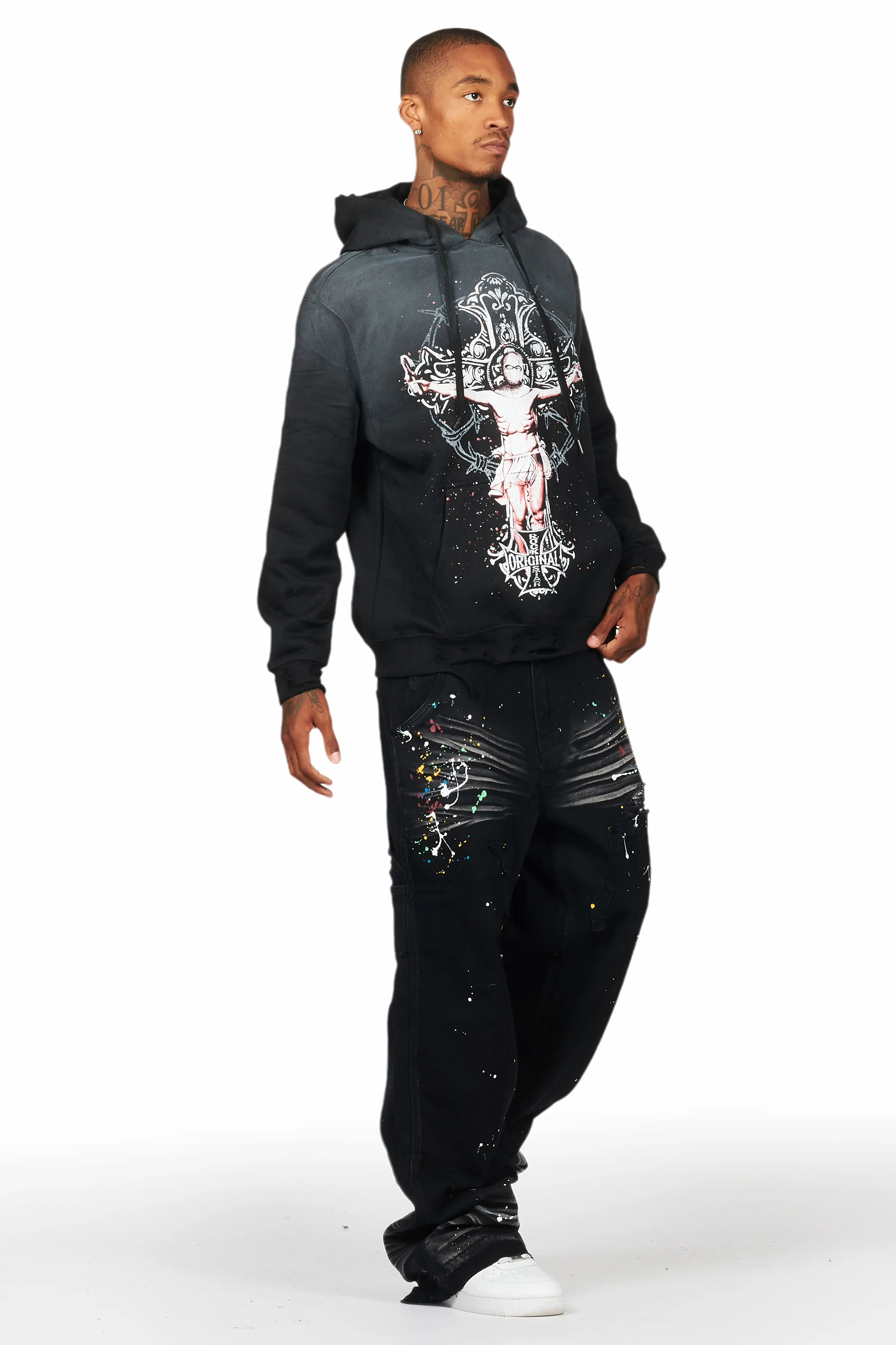 Naveen Black Baggy Fit Jean - Image 7