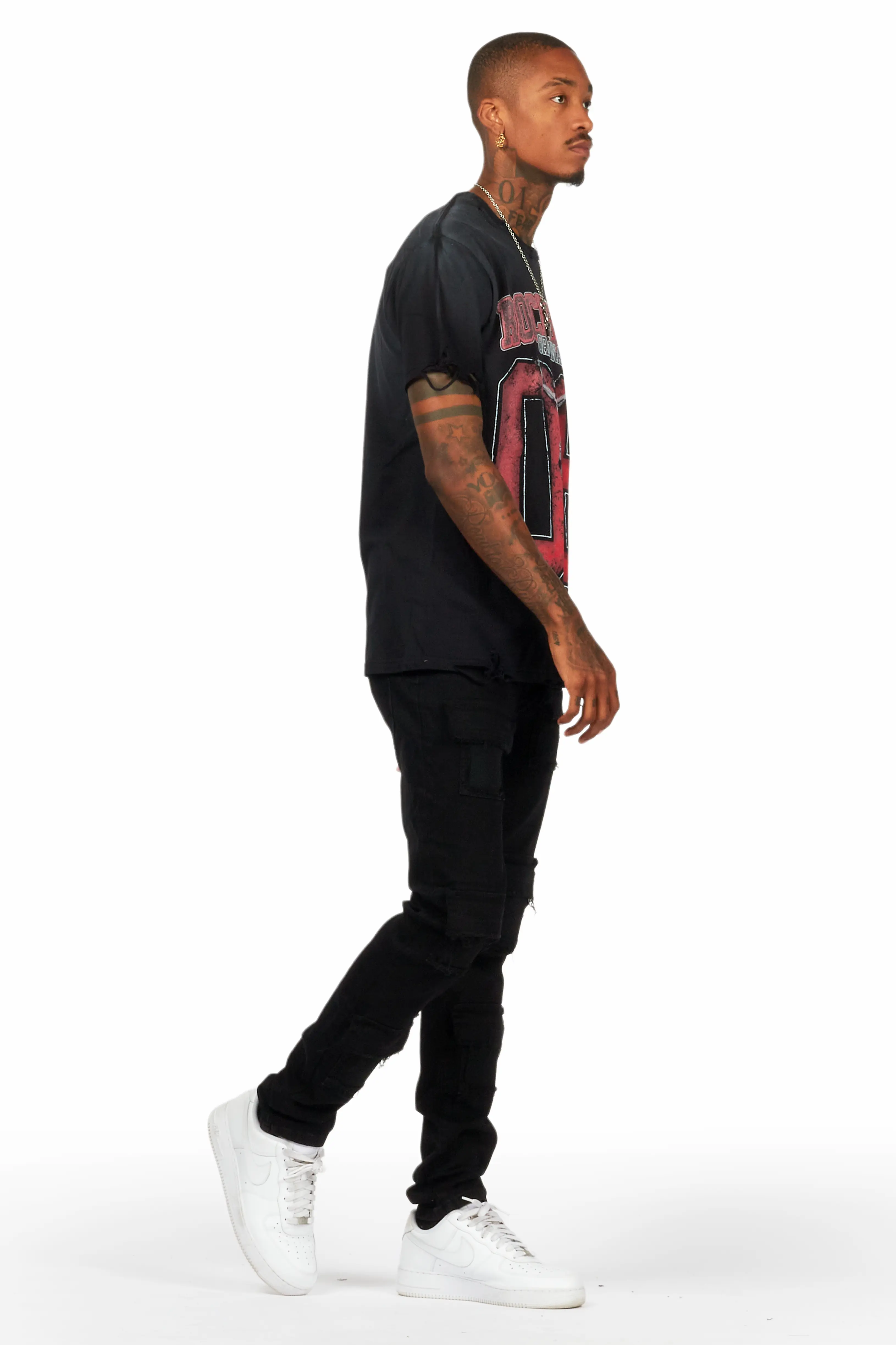 Petrus Black Slim Fit Jean - Image 7