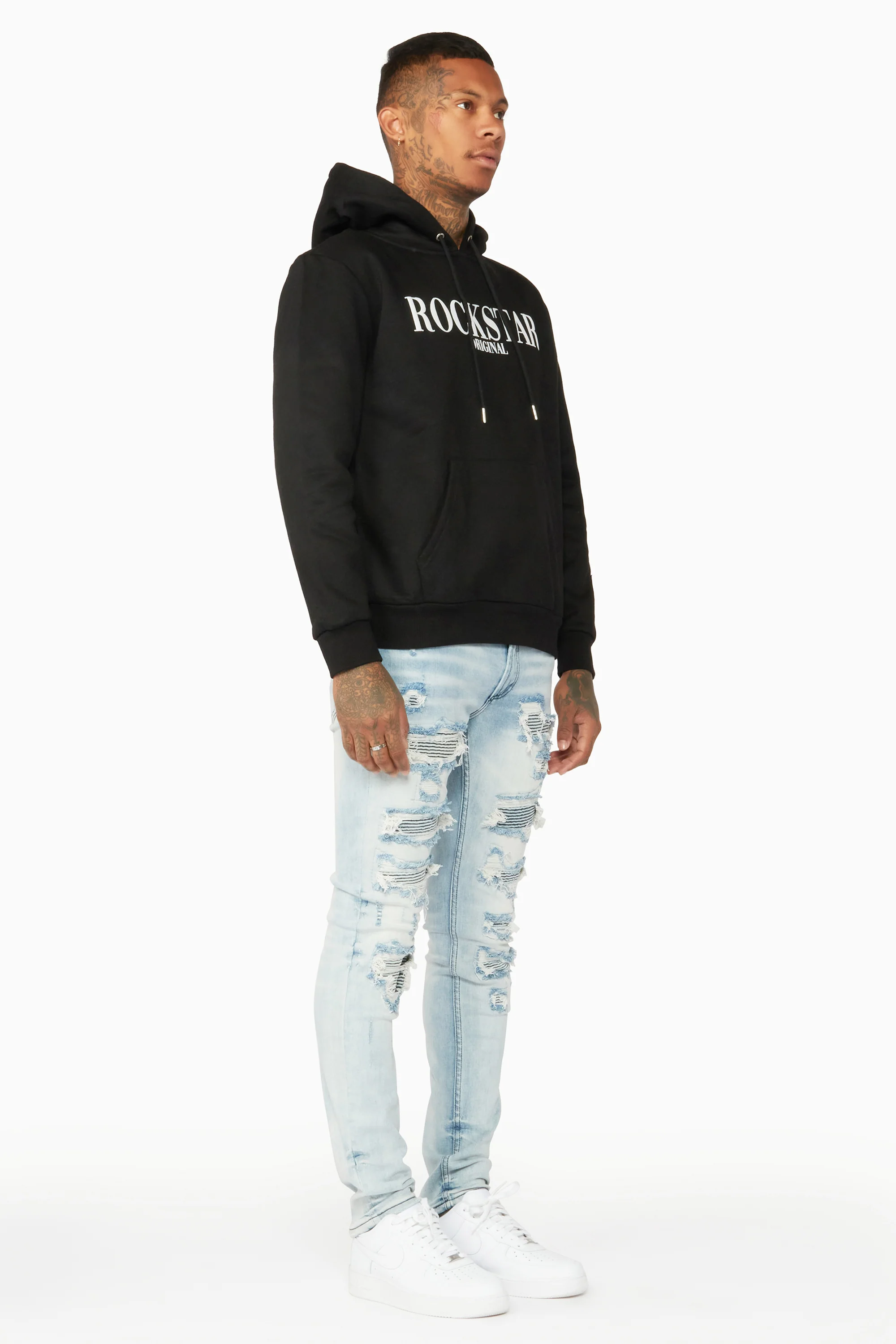 Ardee Blue Distressed Jean - Image 6