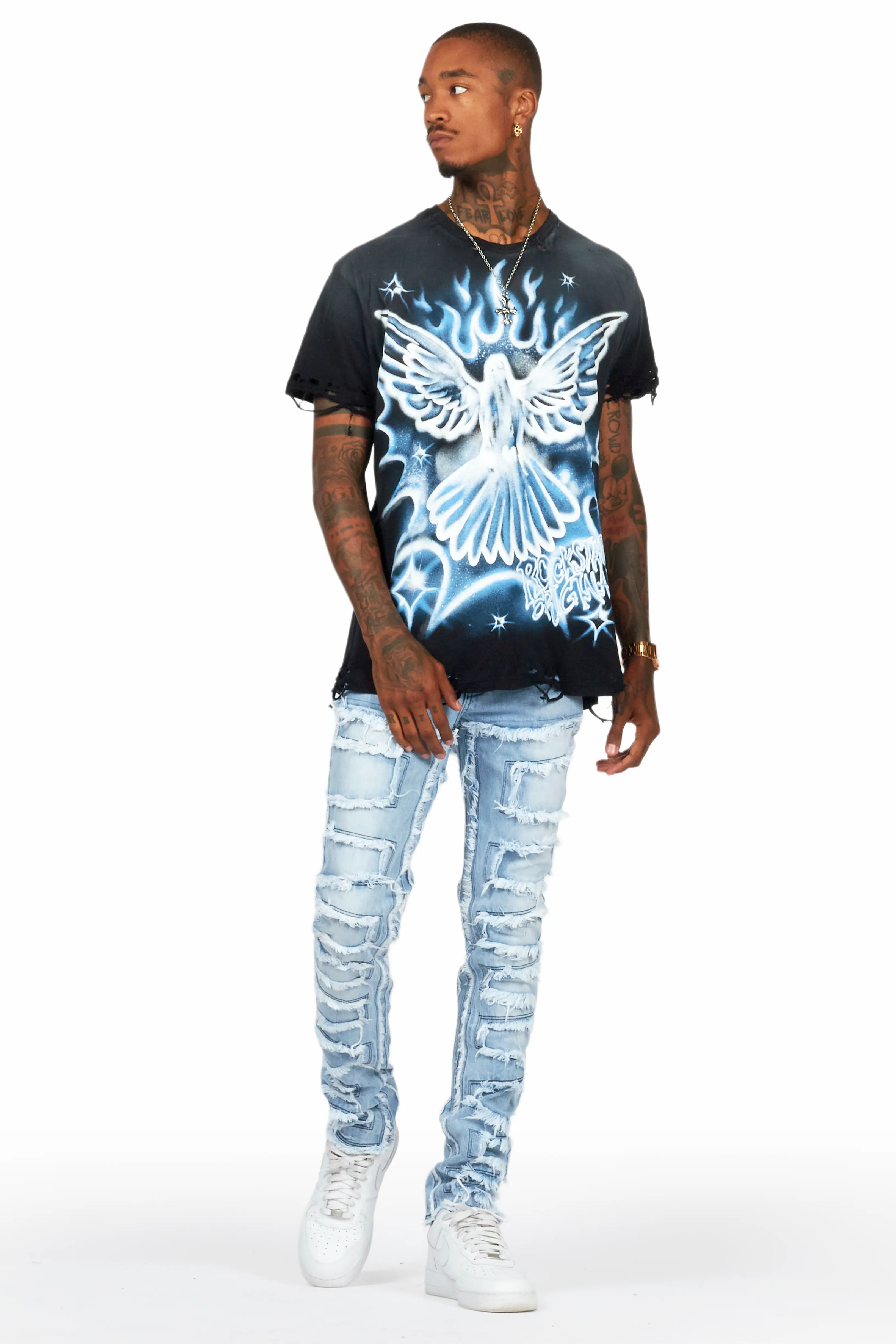 Shake Light Blue Slim Fit Jean - Image 3