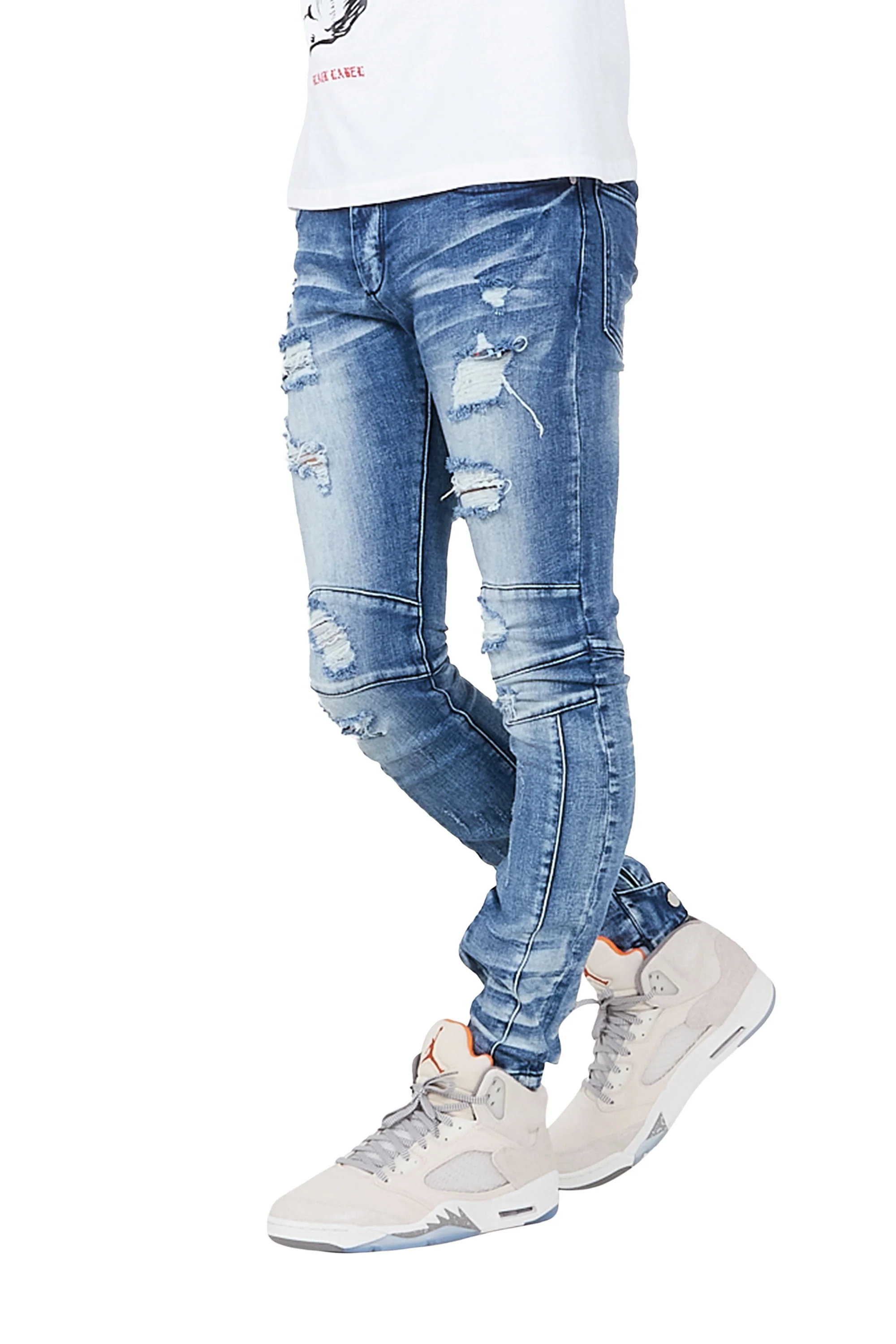 Nestor Blue 5 Pocket Skinny Jean - Image 5