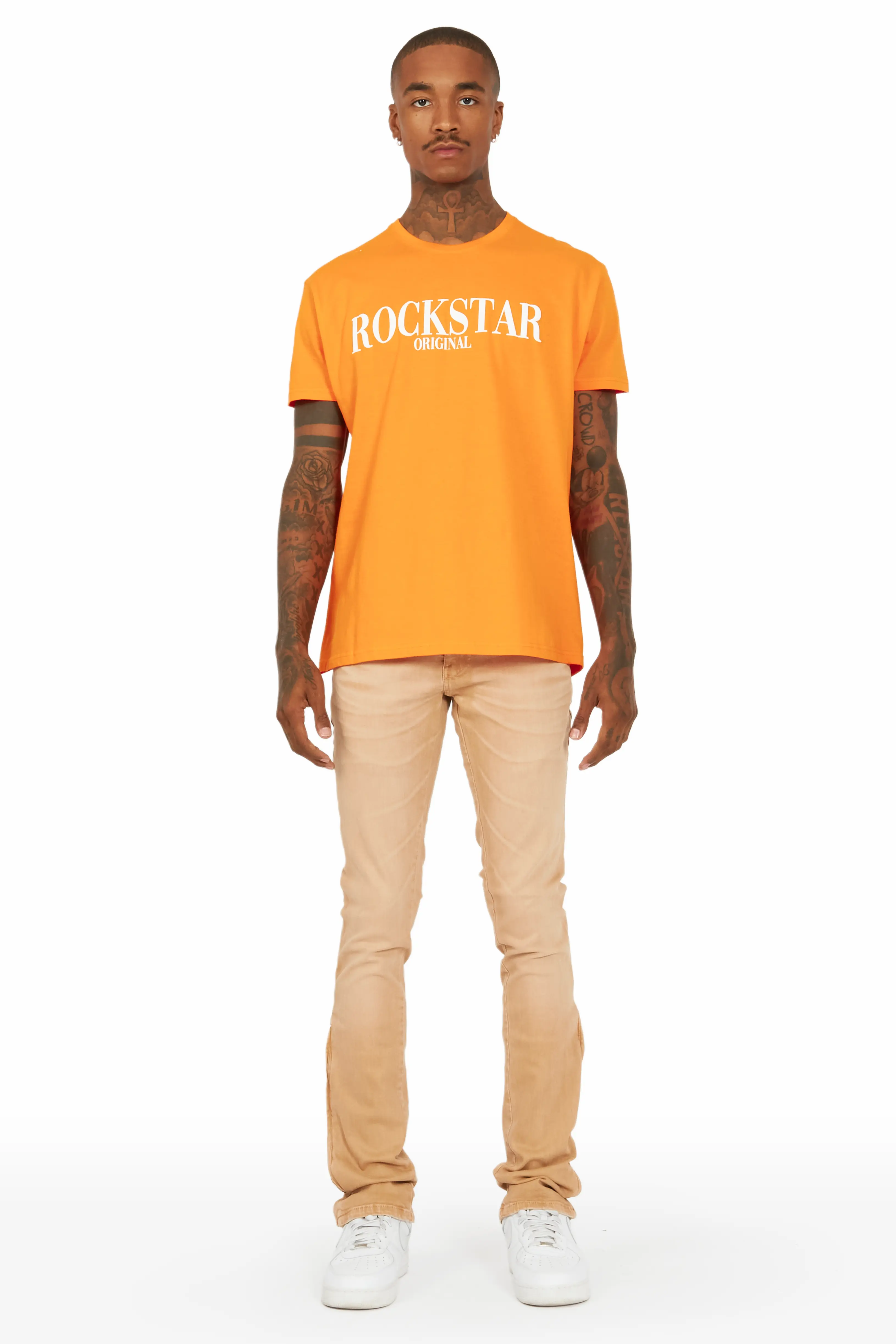 Koa Desert Sand Stacked Flare Jean - Image 2