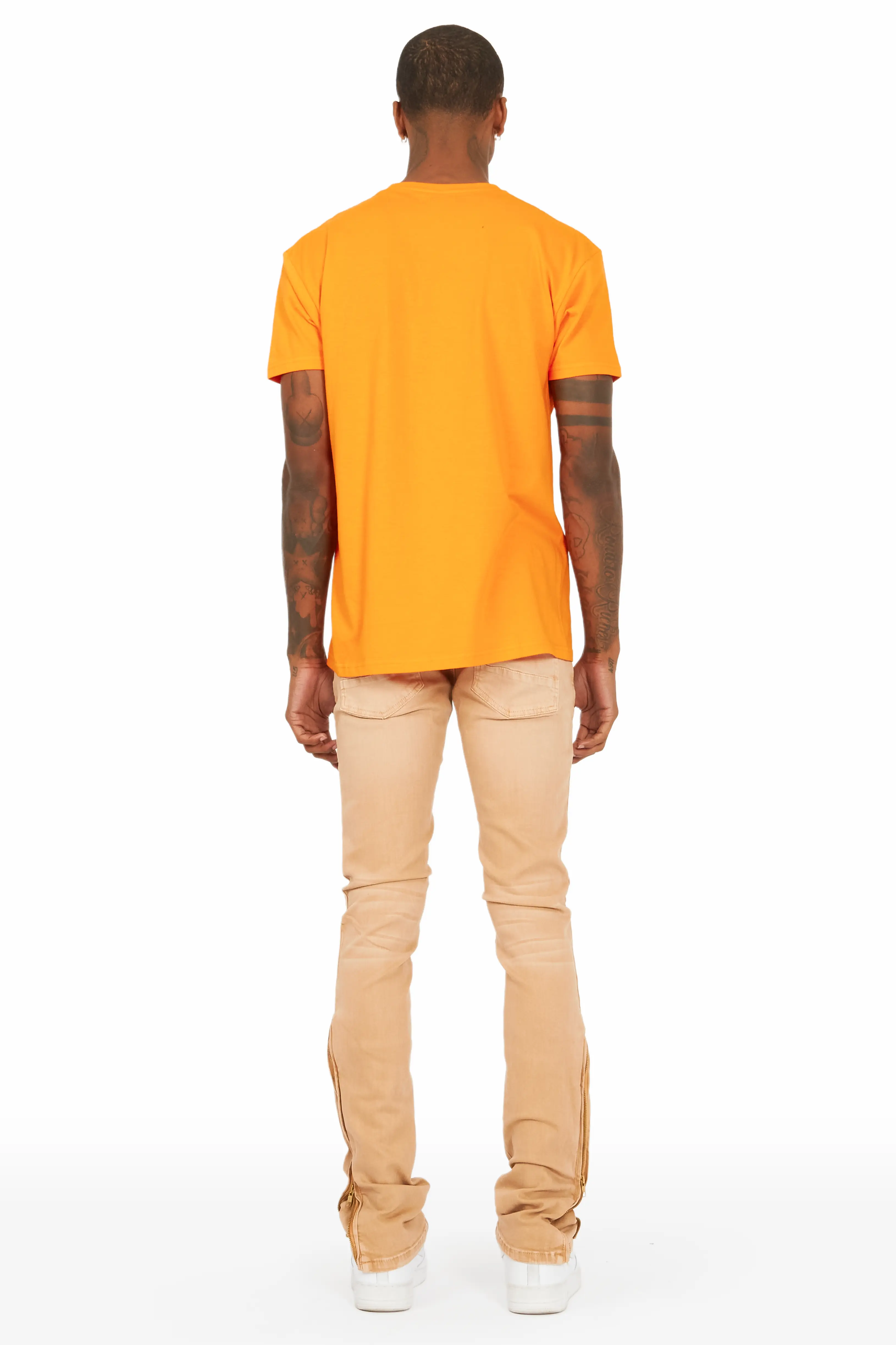 Koa Desert Sand Stacked Flare Jean - Image 4