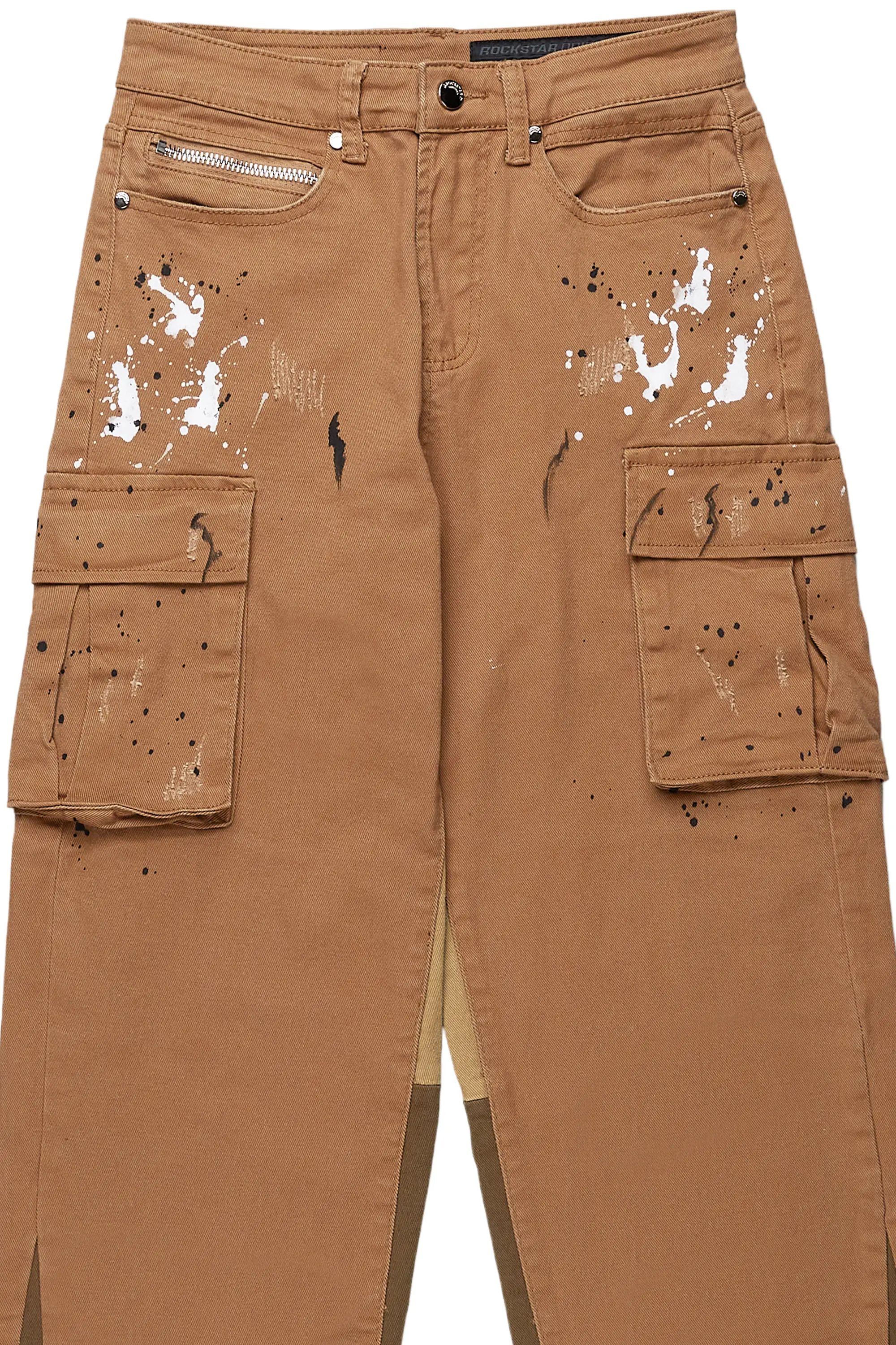 Dubaku Beige Baggy Fit Jean - Image 8