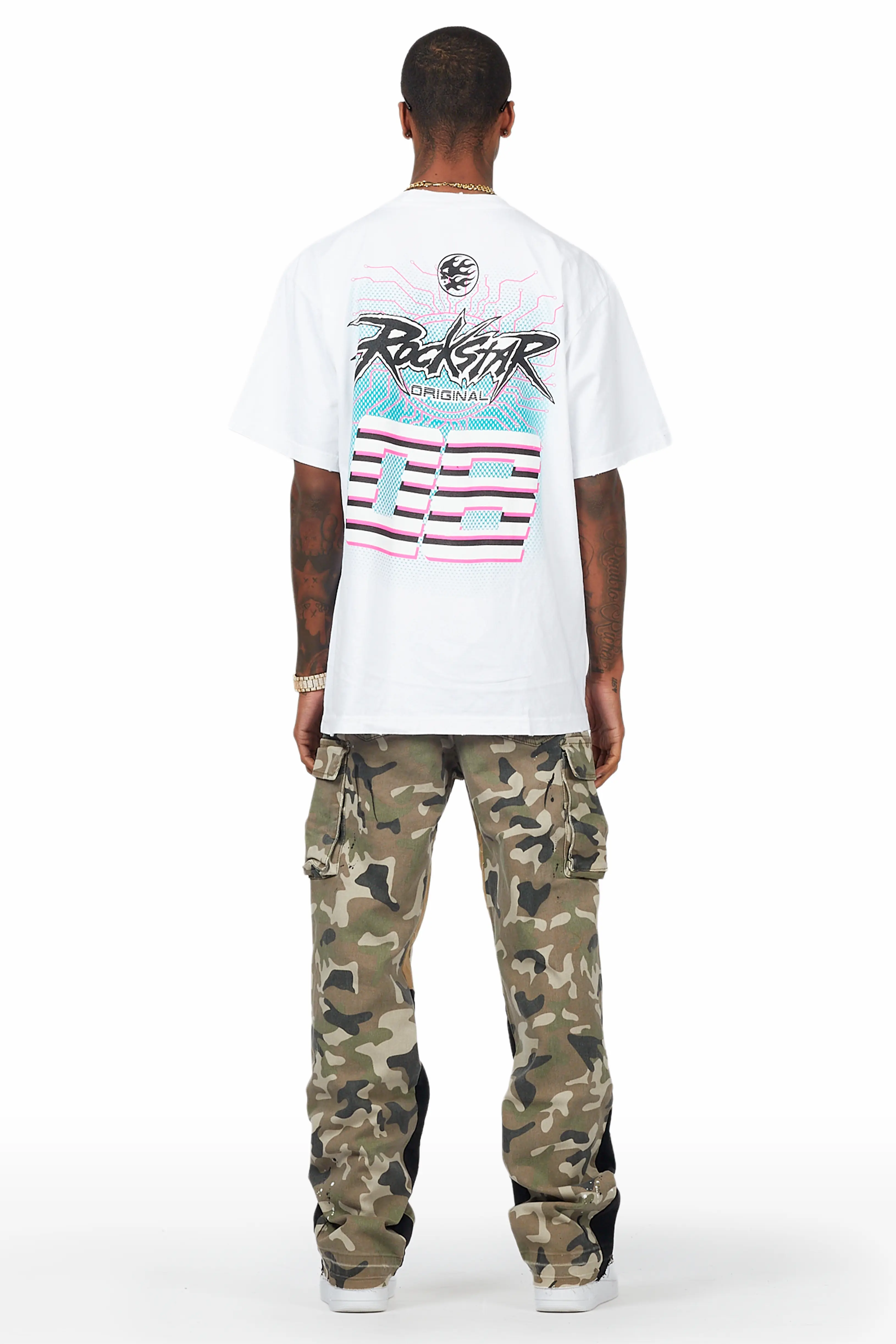 Dubaku Camo Baggy Fit Jean - Image 7