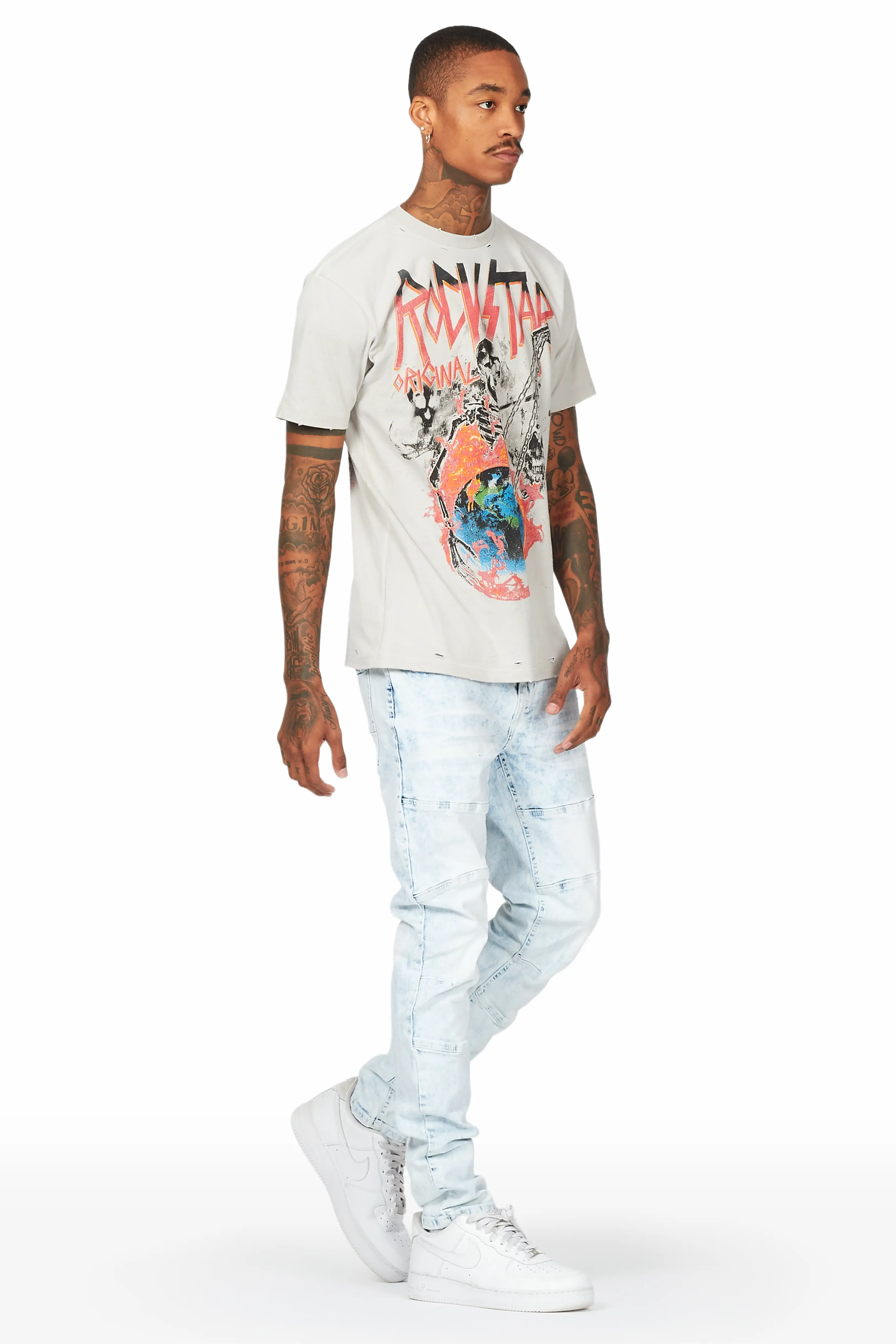 Milo Beach Blue Stretch Jean - Image 5