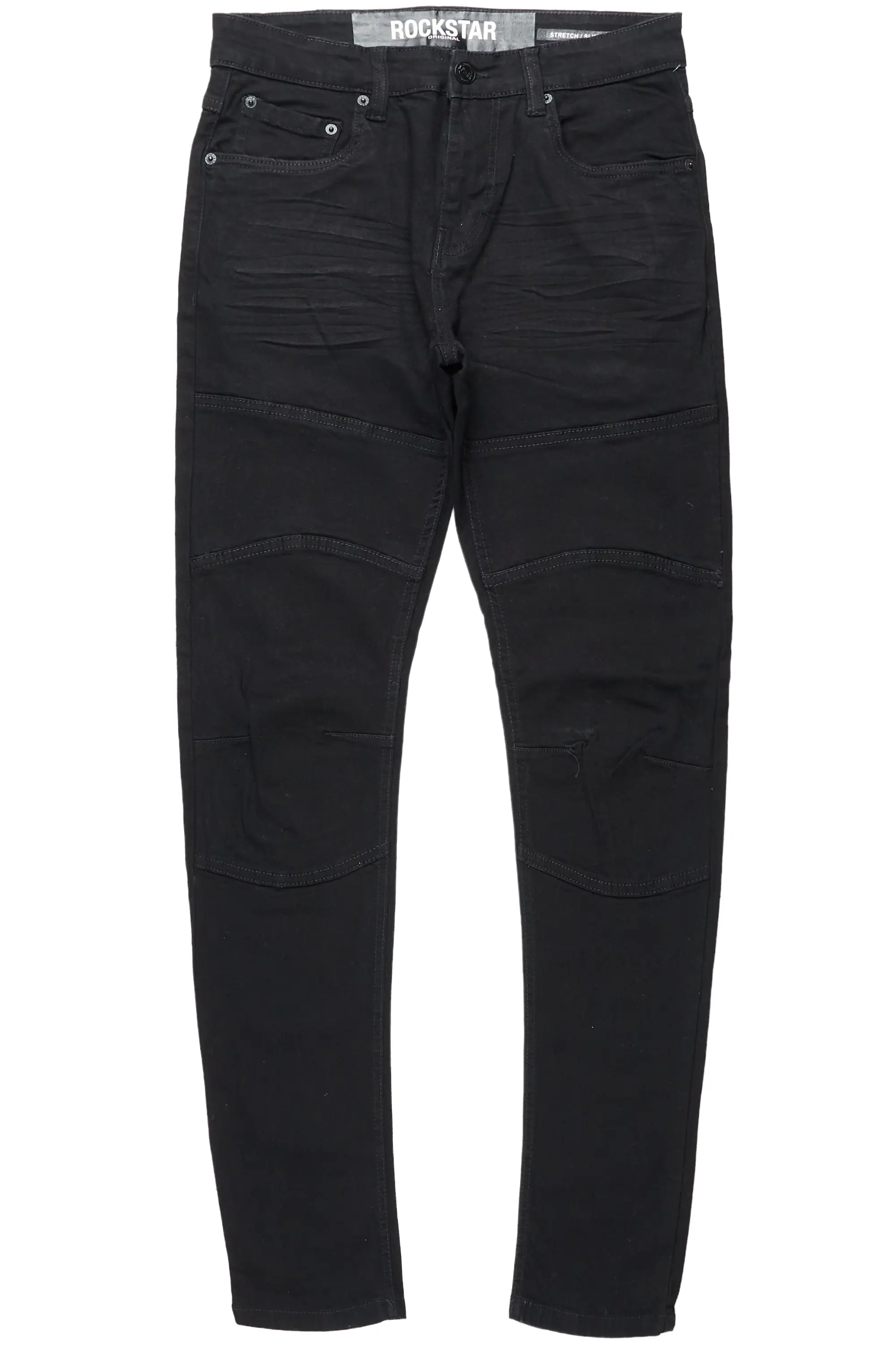 Milo Jet Black Stretch Jean - Image 2