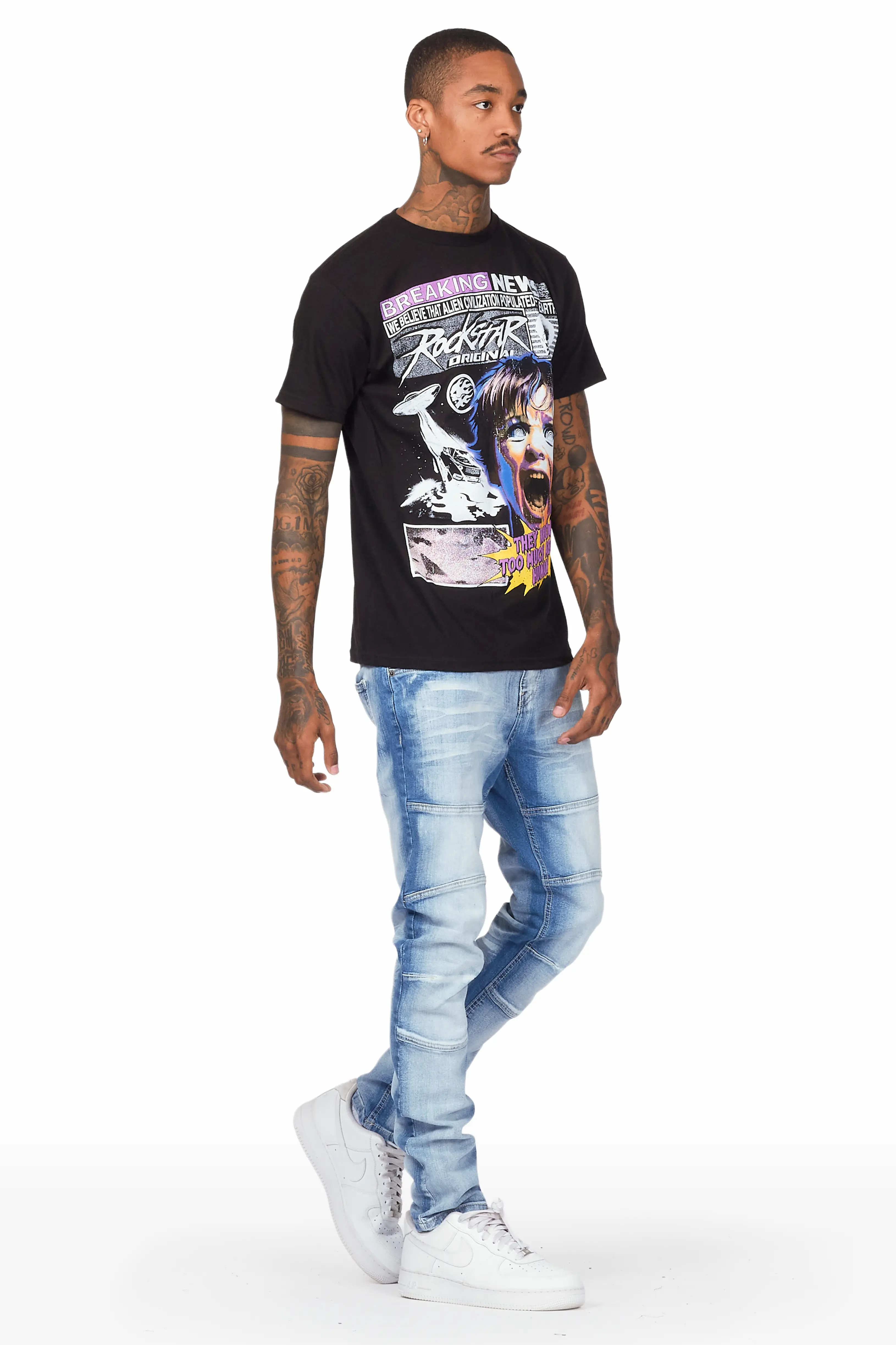 Milo Light Blue Stretch Jean - Image 6