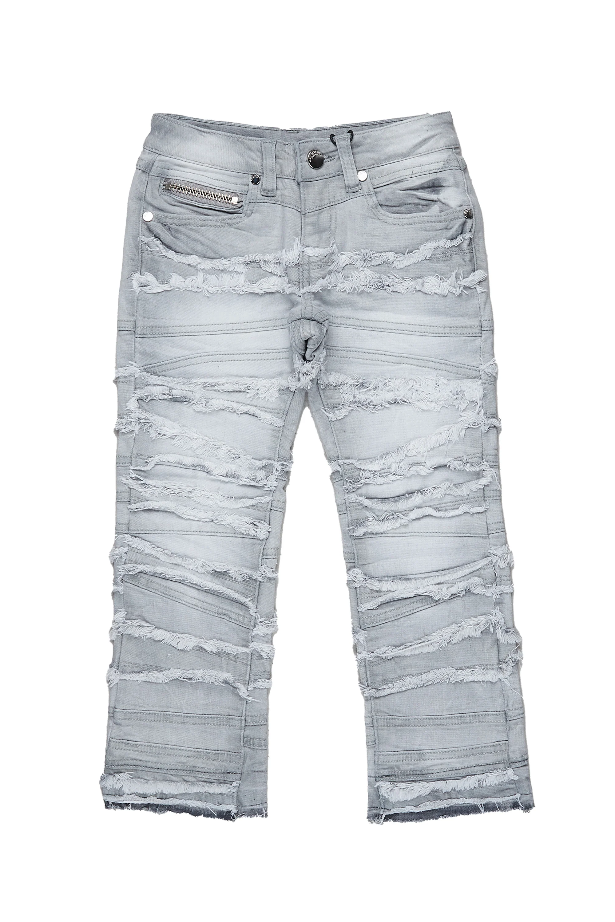 Boys Franko Light Grey Slim Fit Jean - Image 2