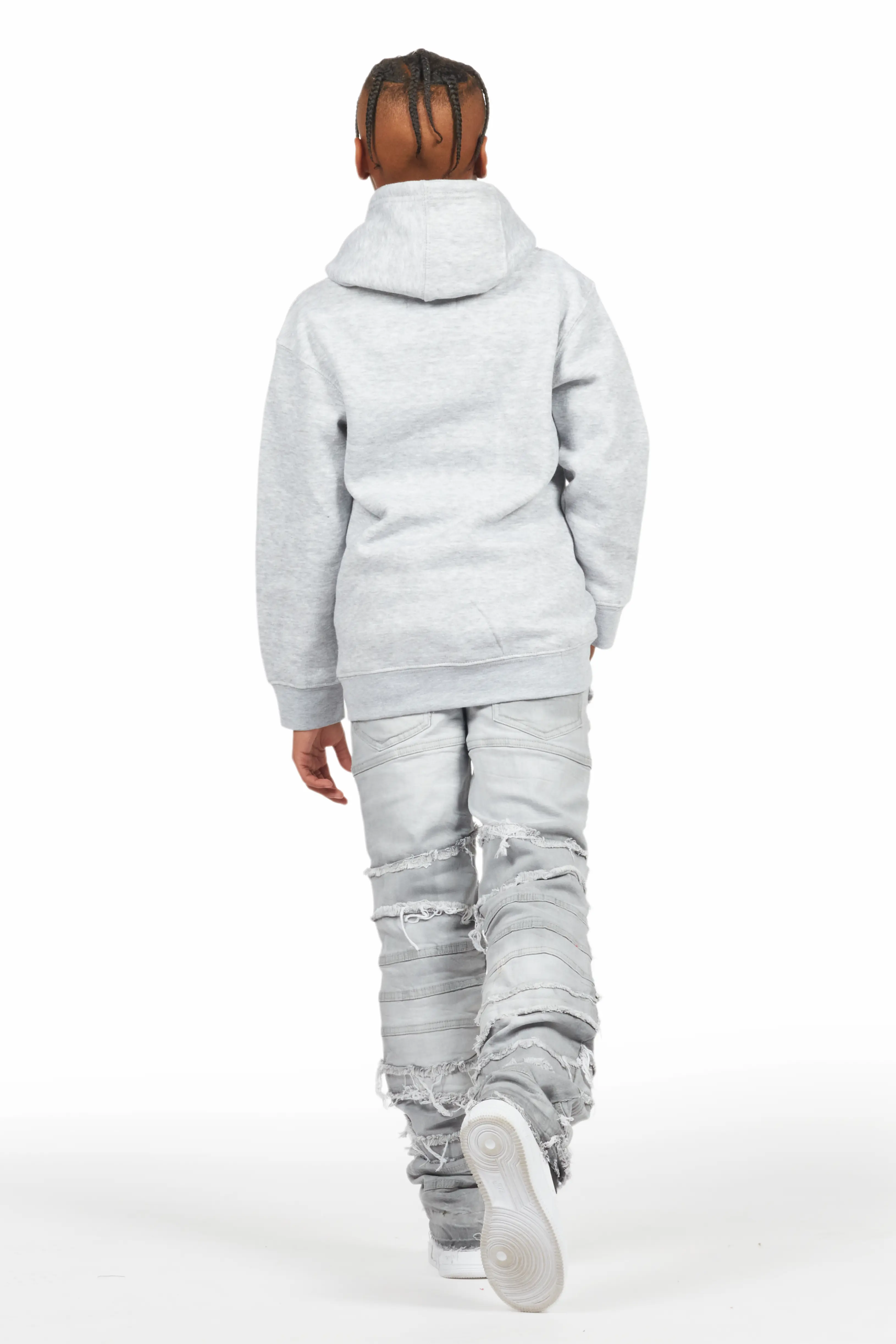 Boys Franko Light Grey Slim Fit Jean - Image 5