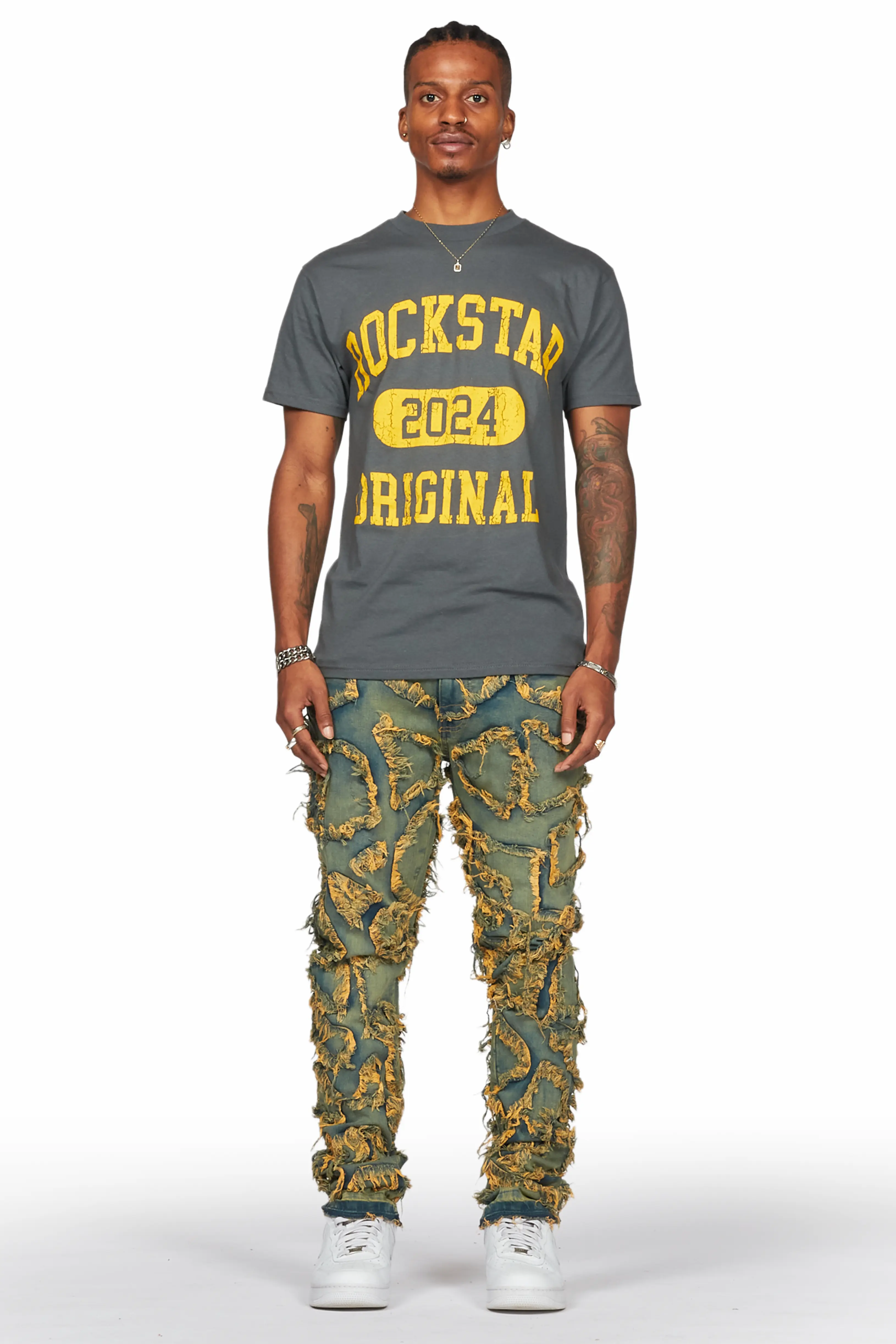 Hakim Tint Patchwork Skinny Fit Jean - Image 3