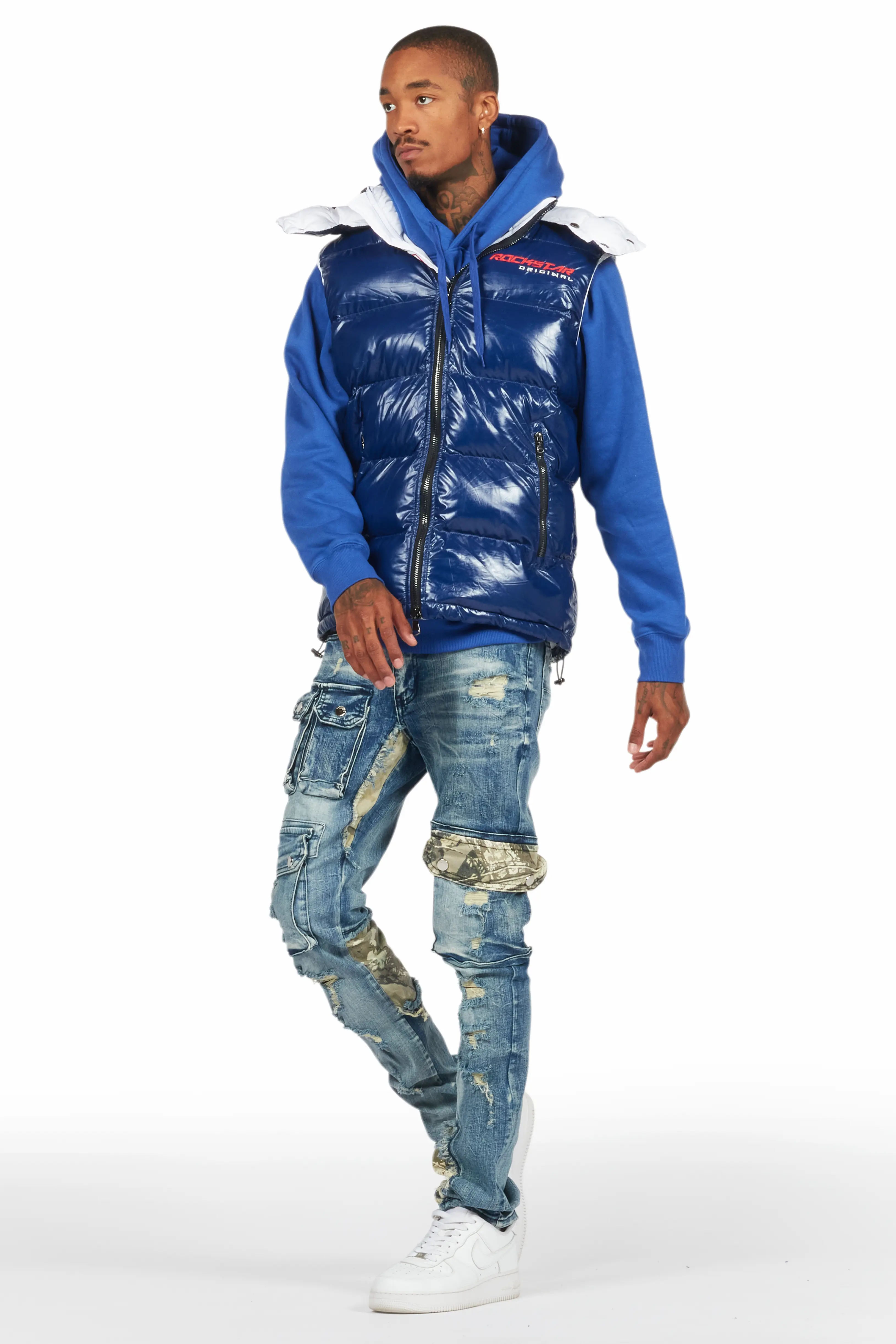 Zeta Blue Slim Fit Jeans - Image 6