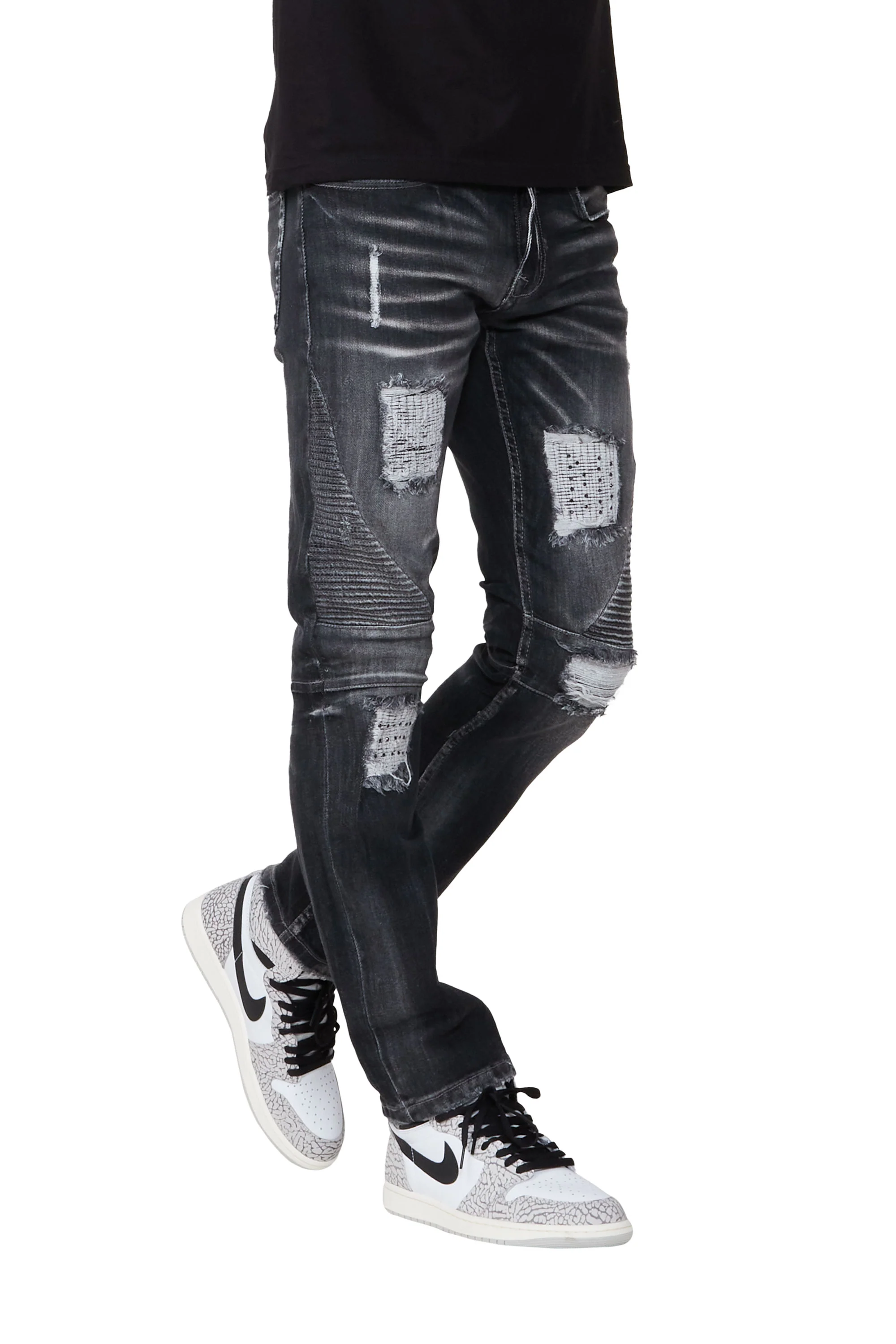 Theodore Grey Biker Slim Fit Jean - Image 5