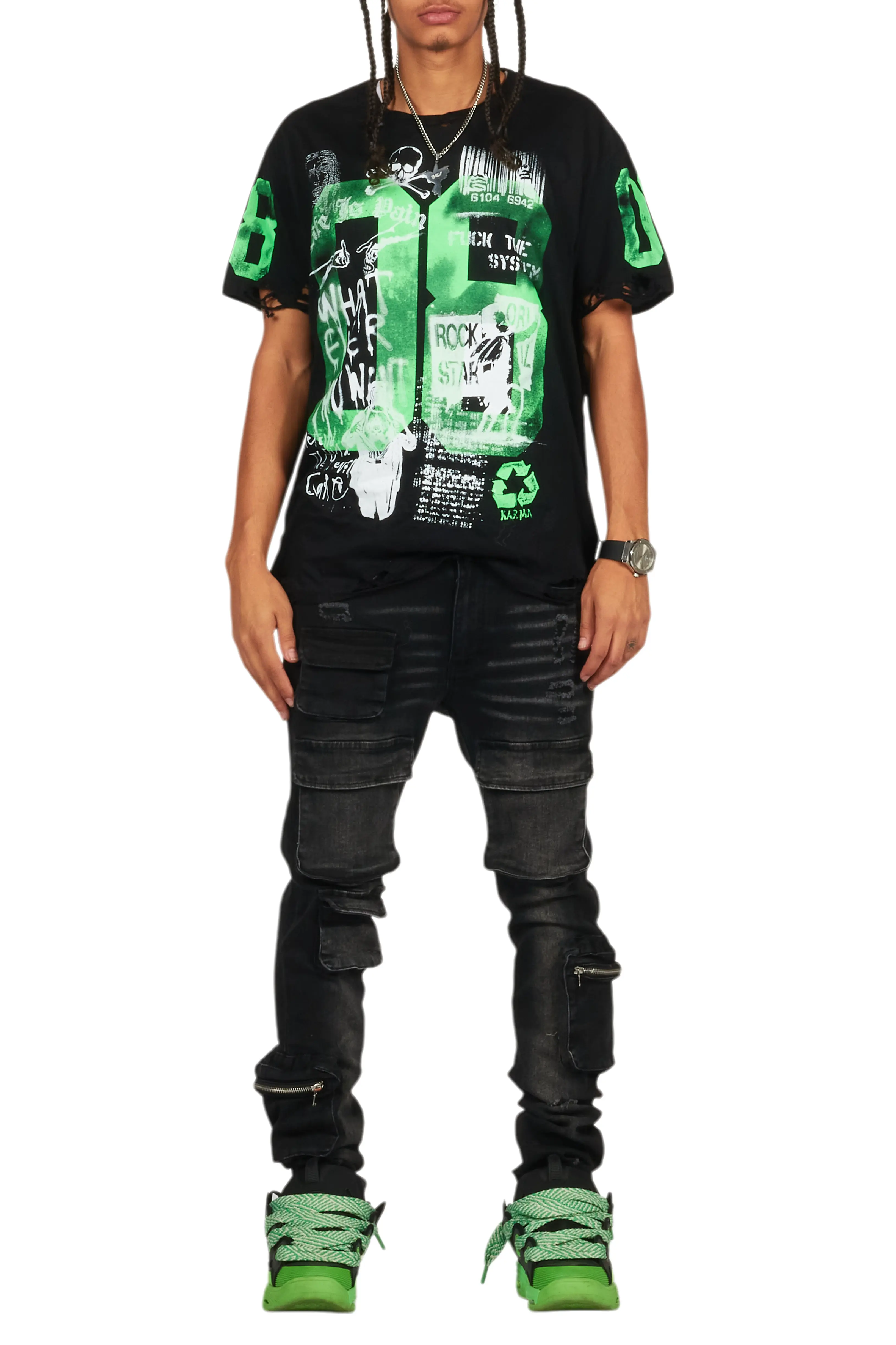Korol Black Skinny Fit Jean - Image 10