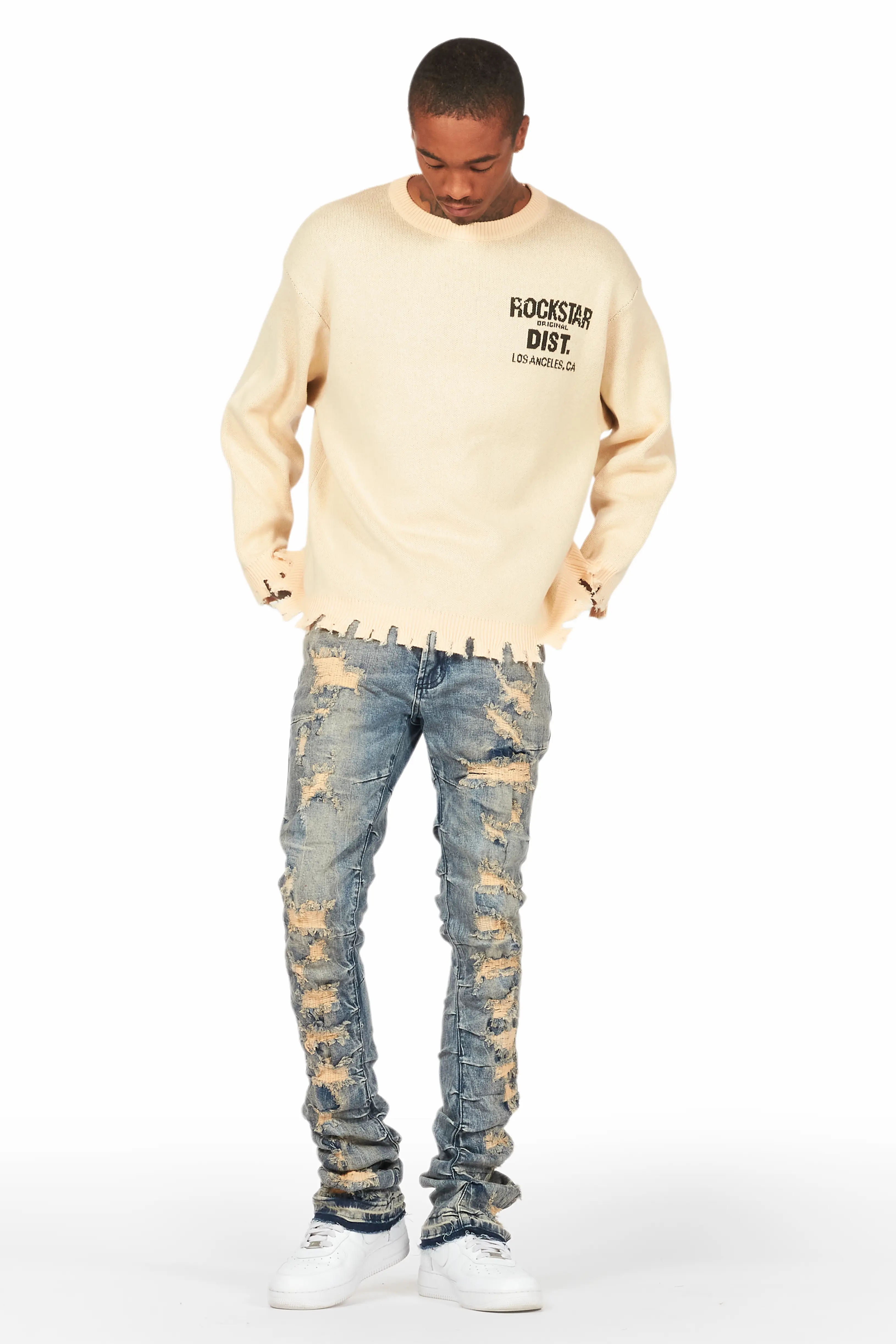 Lake Beige Knit Sweater - Image 6
