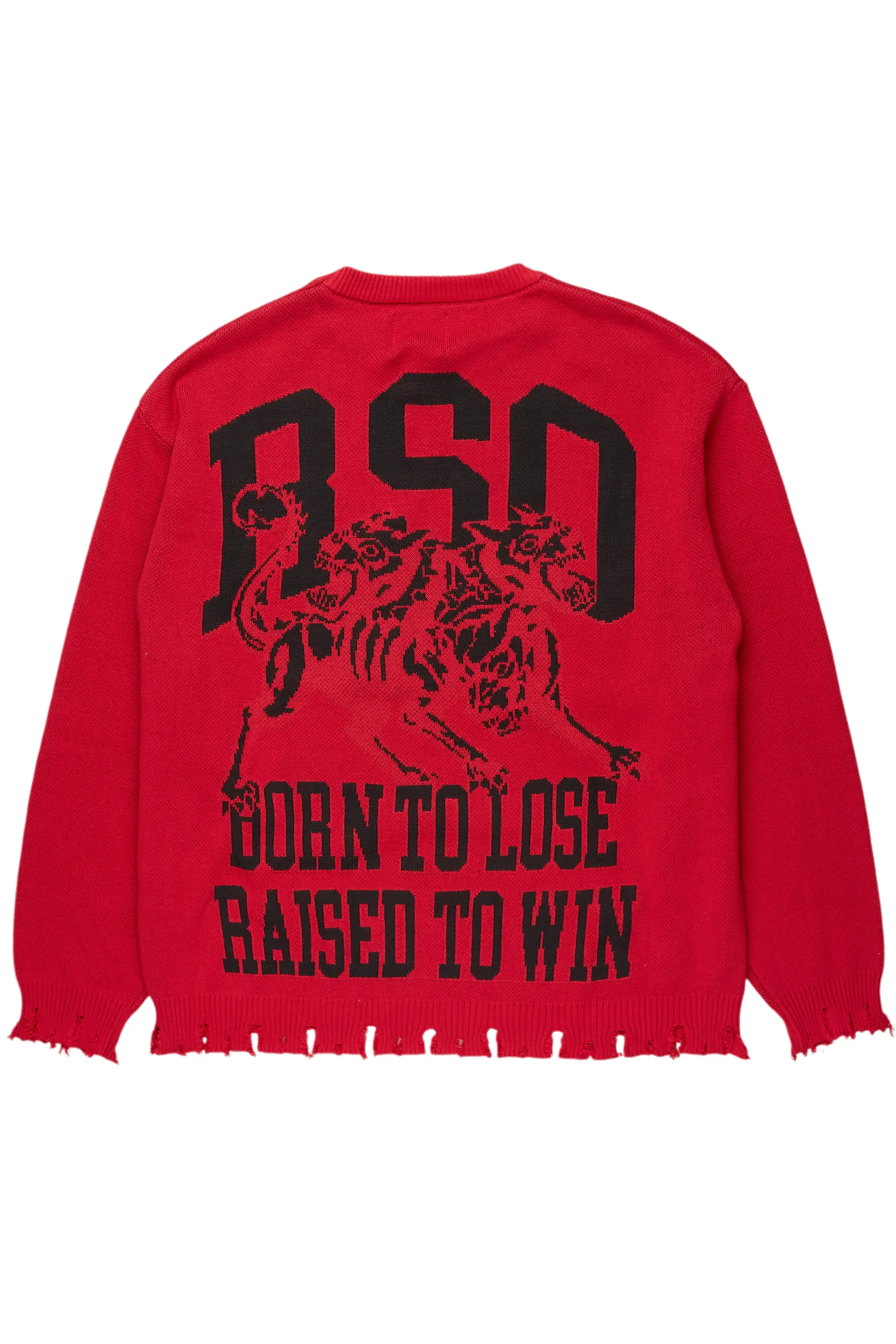 Fagan Red Knit Sweater - Image 8