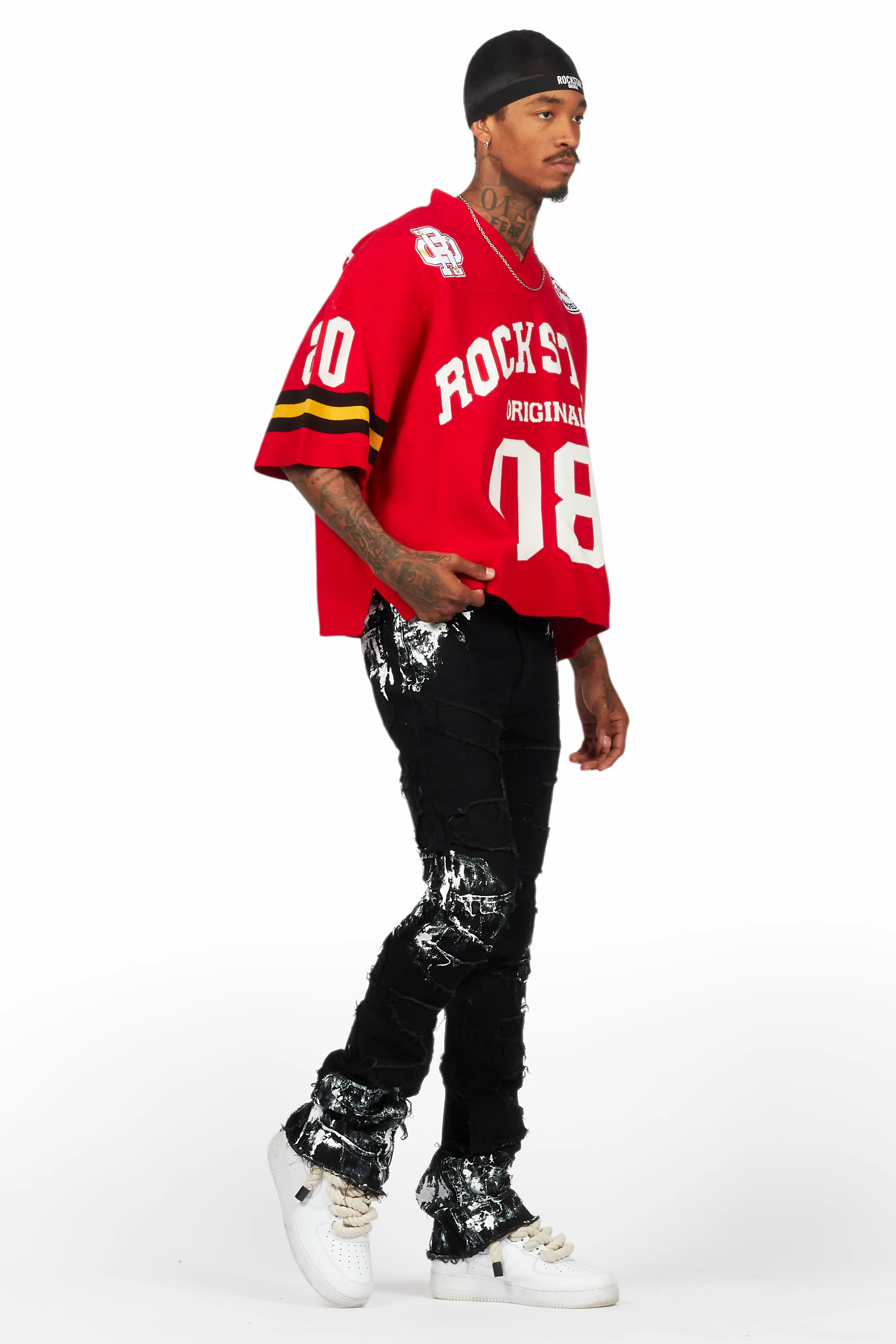 Nuno Red Knit Jersey - Image 6