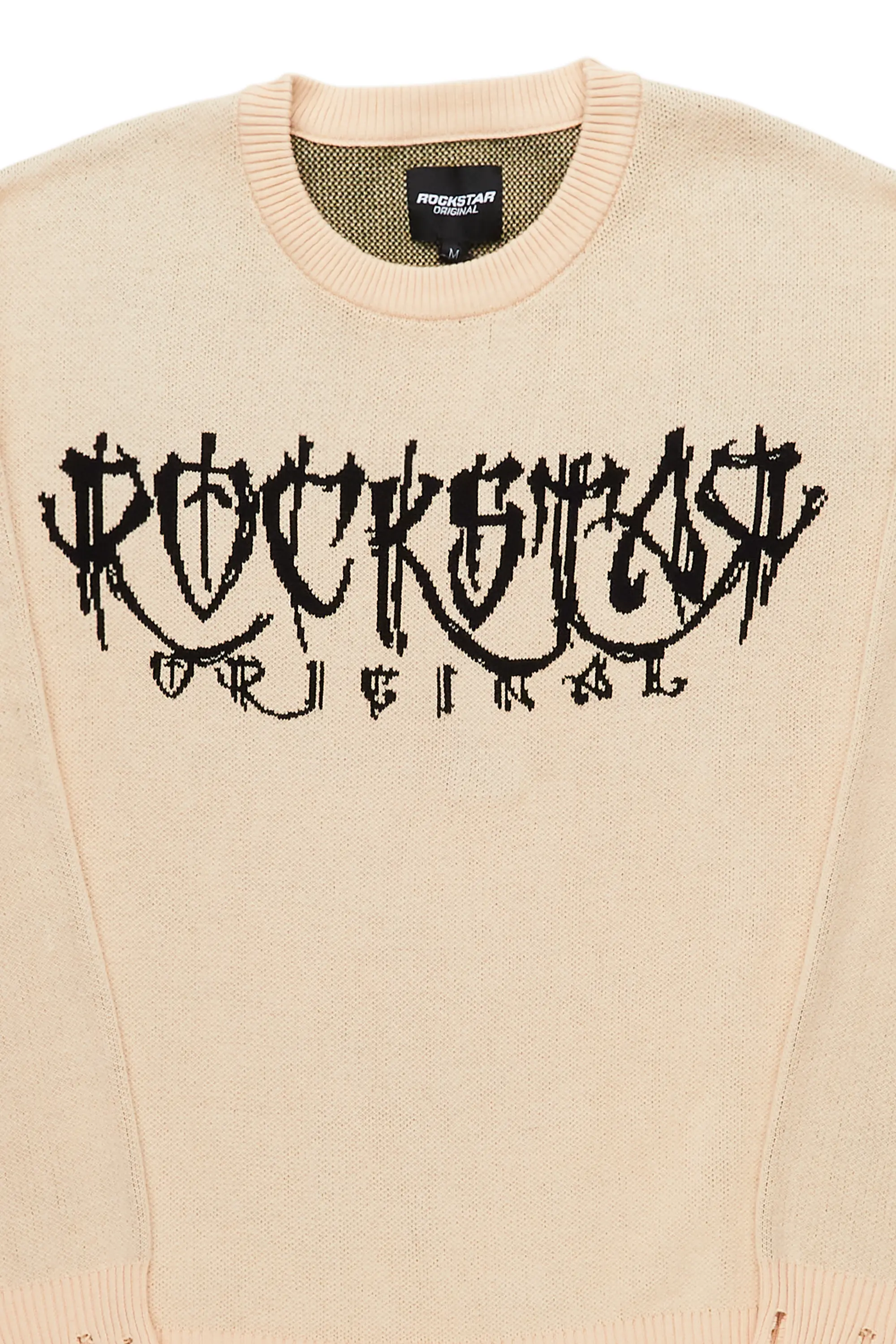Kaleb Beige Knit Sweater - Image 7