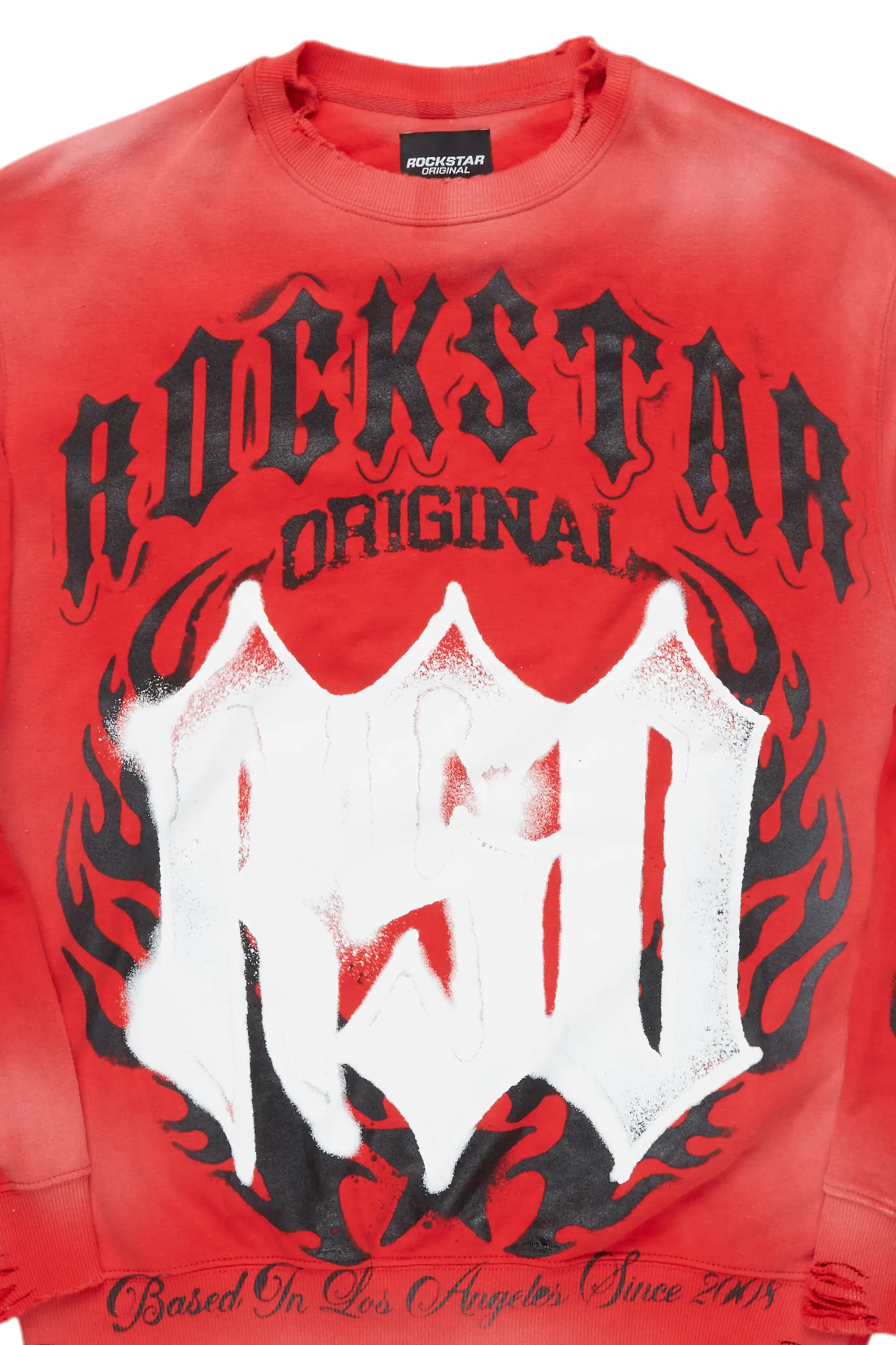 Boaz Red Graphic Crewneck - Image 5