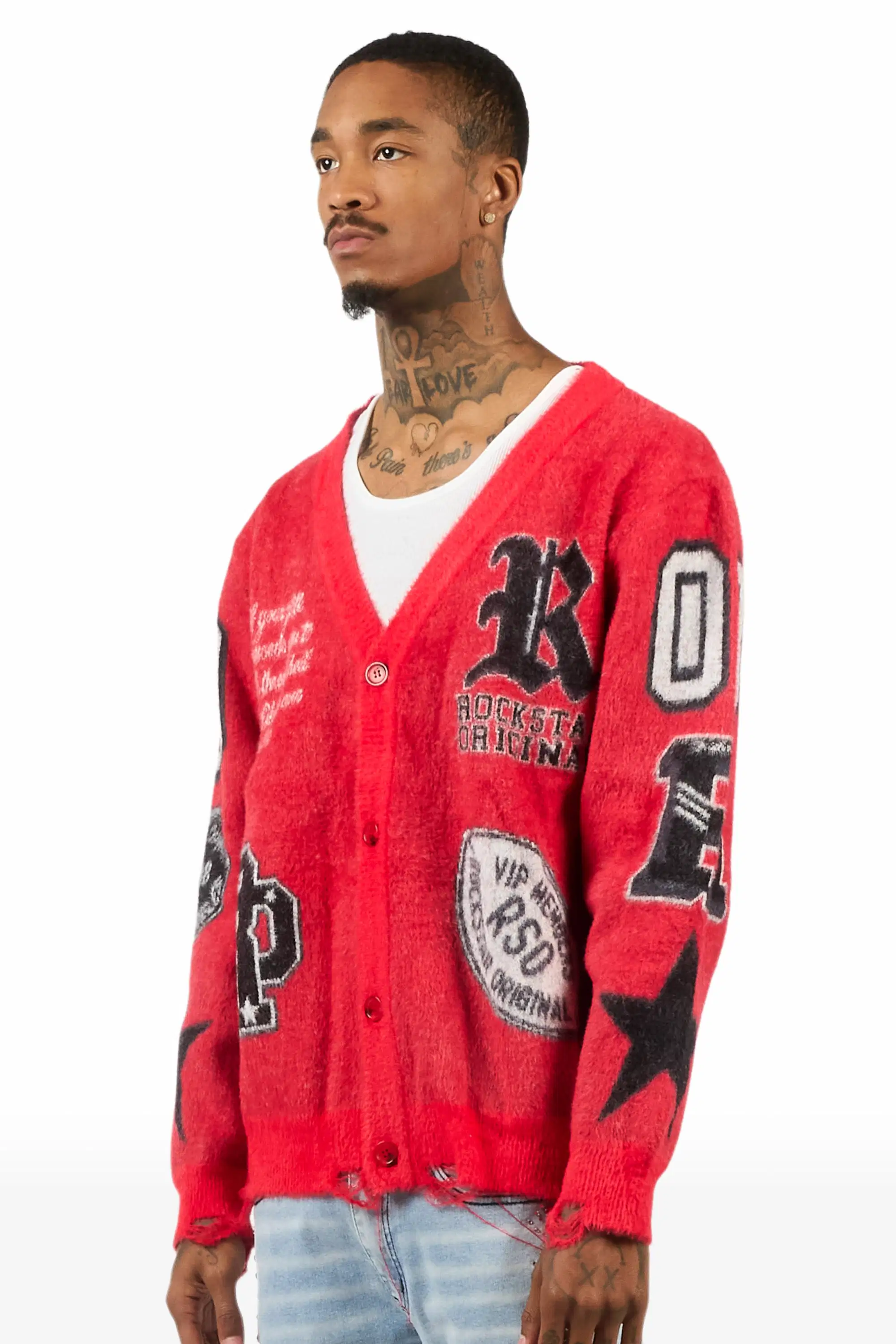 Delling Red Knit Sweater - Image 5