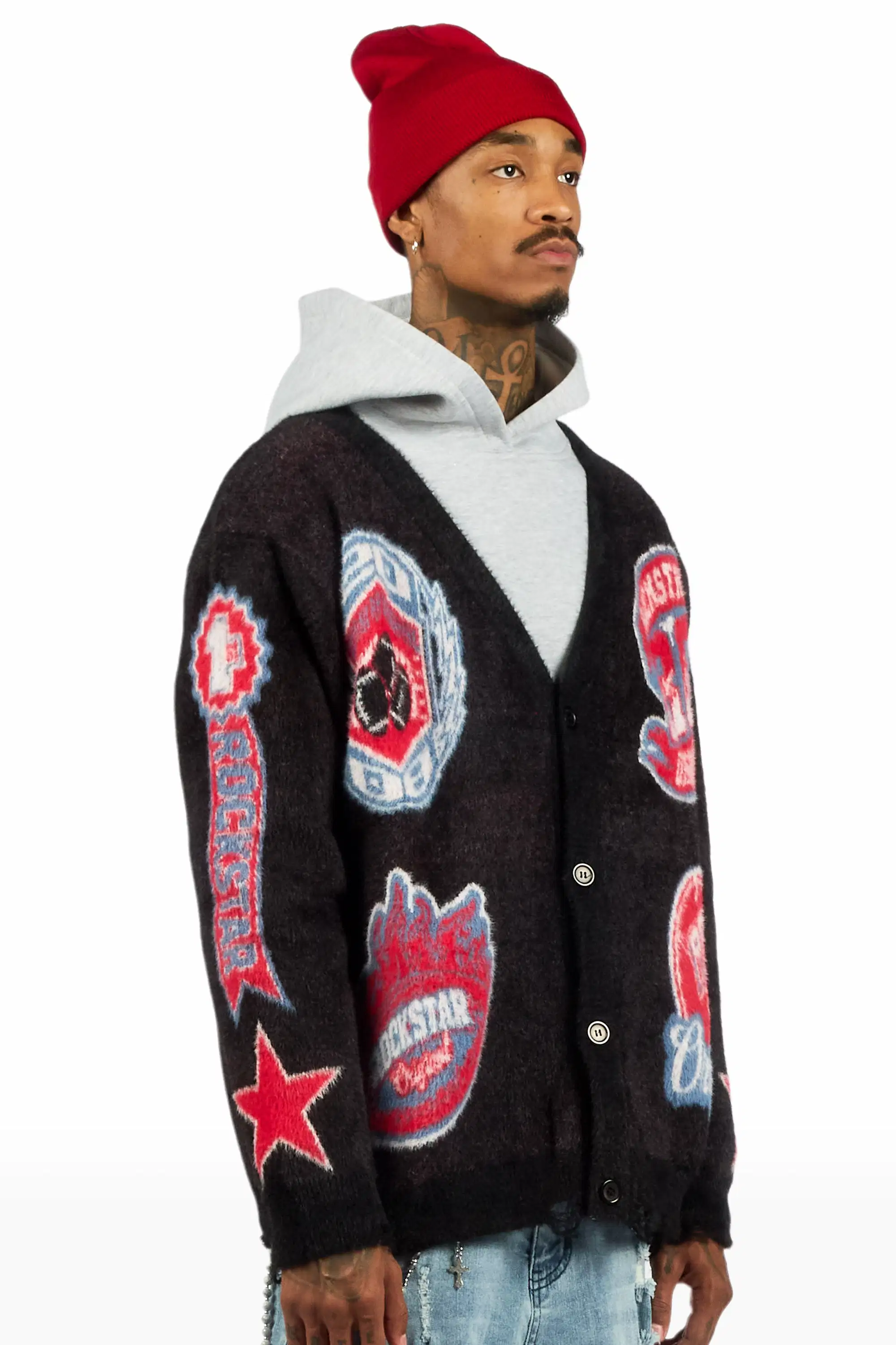 RSO Uni Black Knit Sweater - Image 4