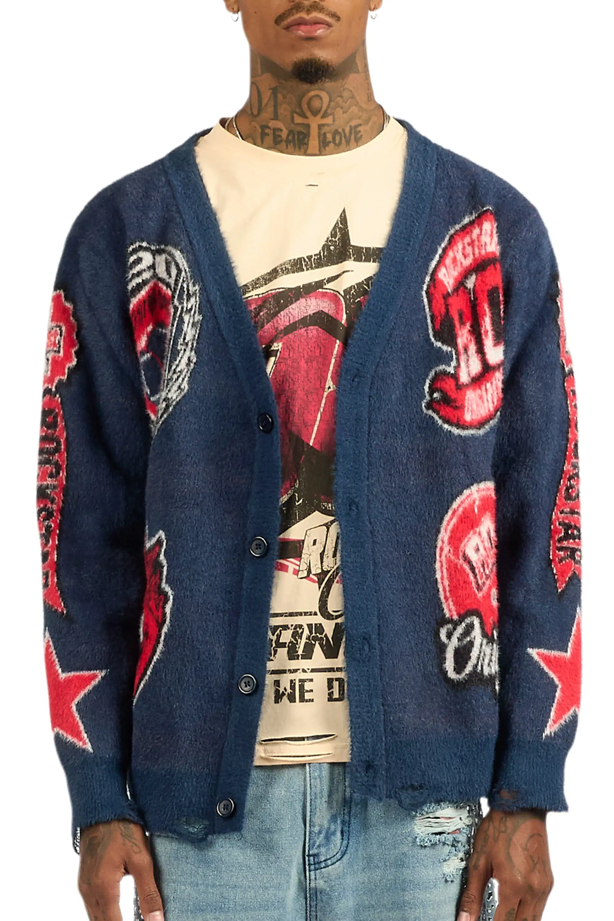 RSO Uni Navy Knit Sweater - Image 8