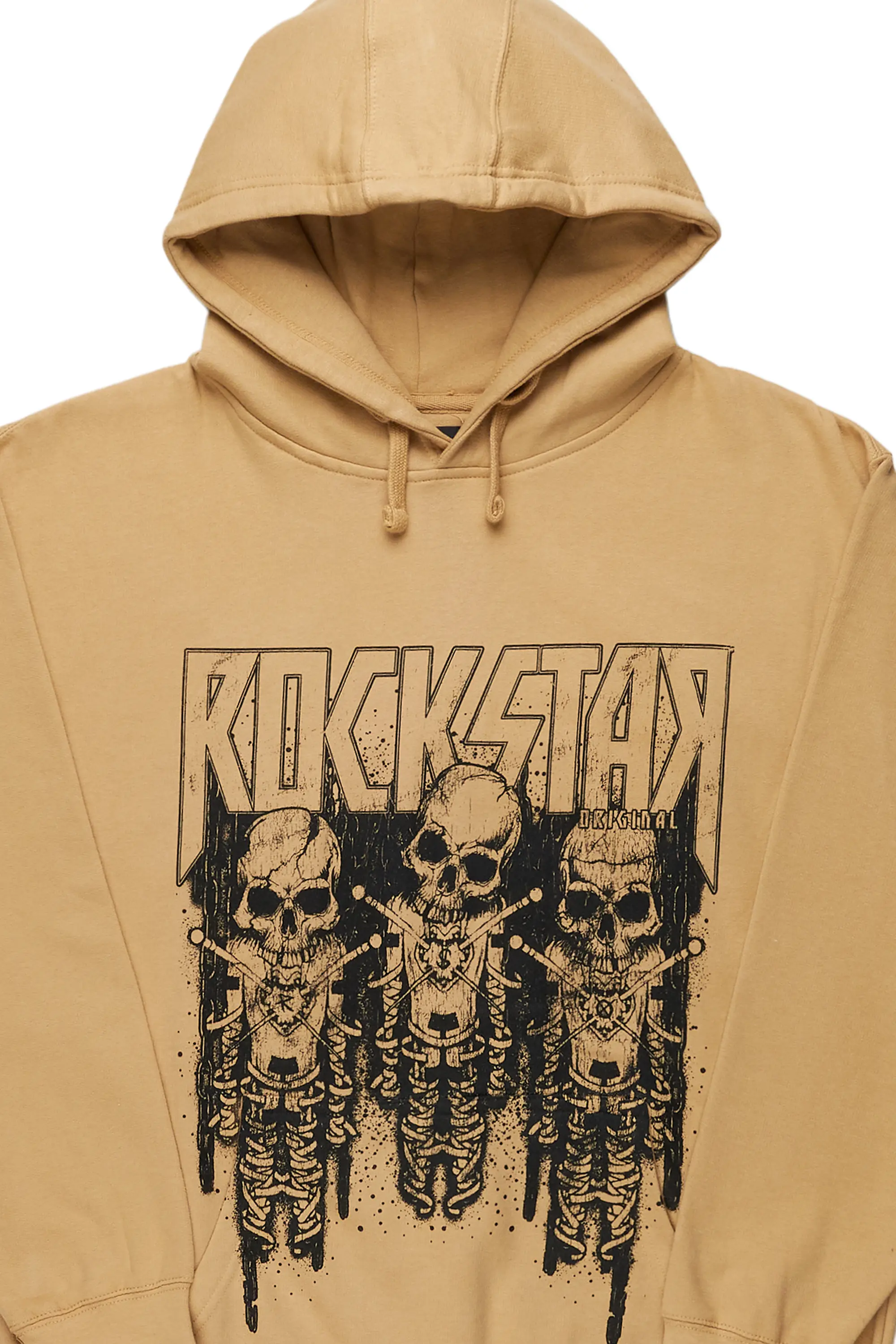 Sabbath Beige Graphic Printed Hoodie - Image 6