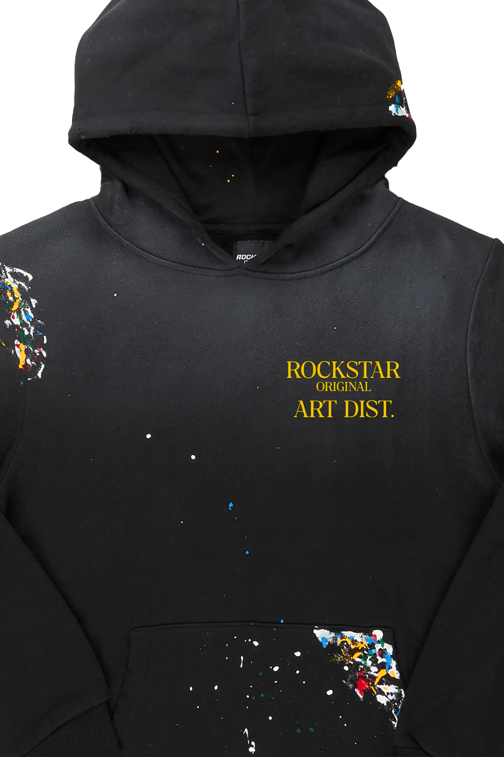 Rockstar Art Dist. Black Graphic Hoodie - Image 2