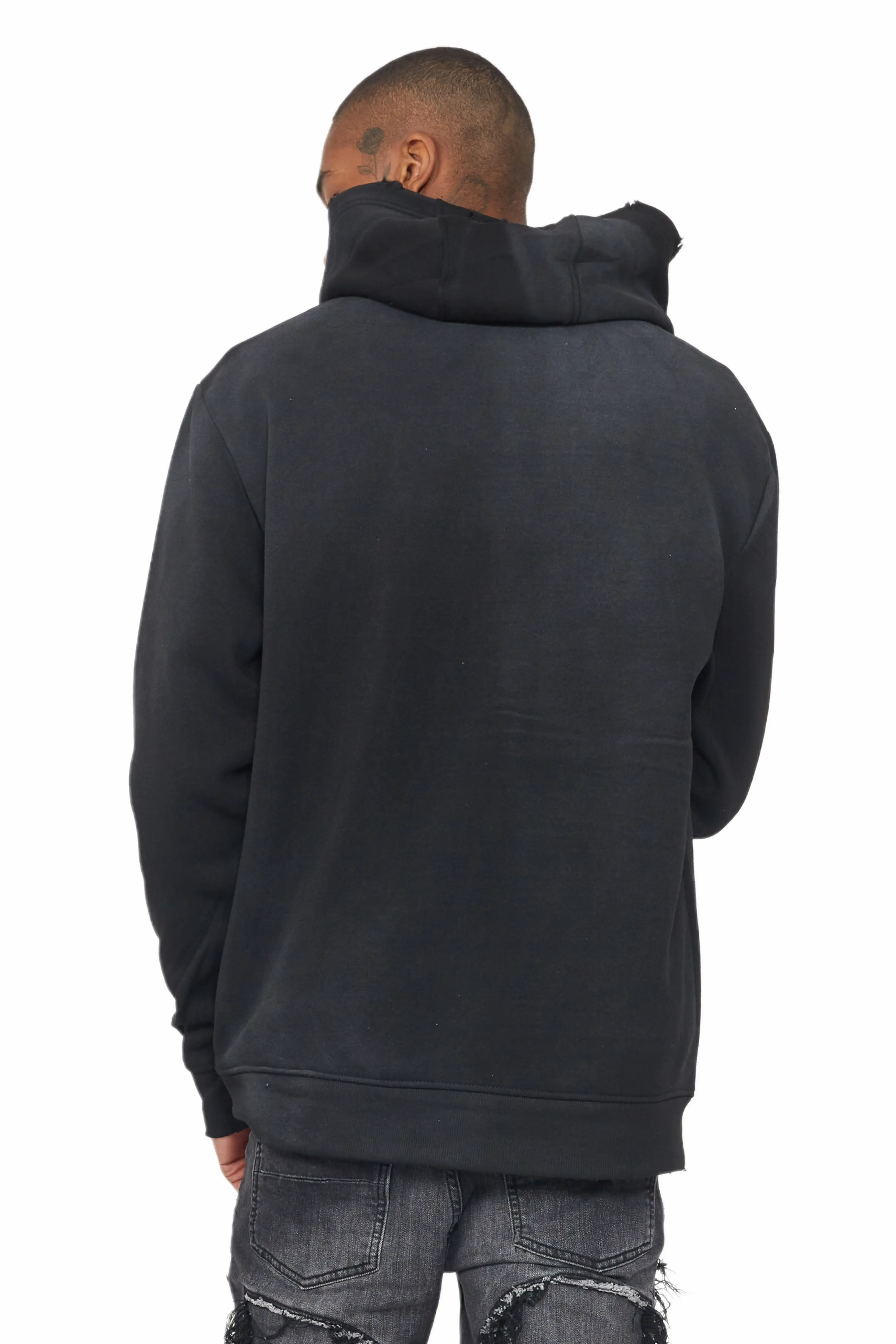 Rockstar Art Dist. Black/White Graphic Hoodie - Image 4