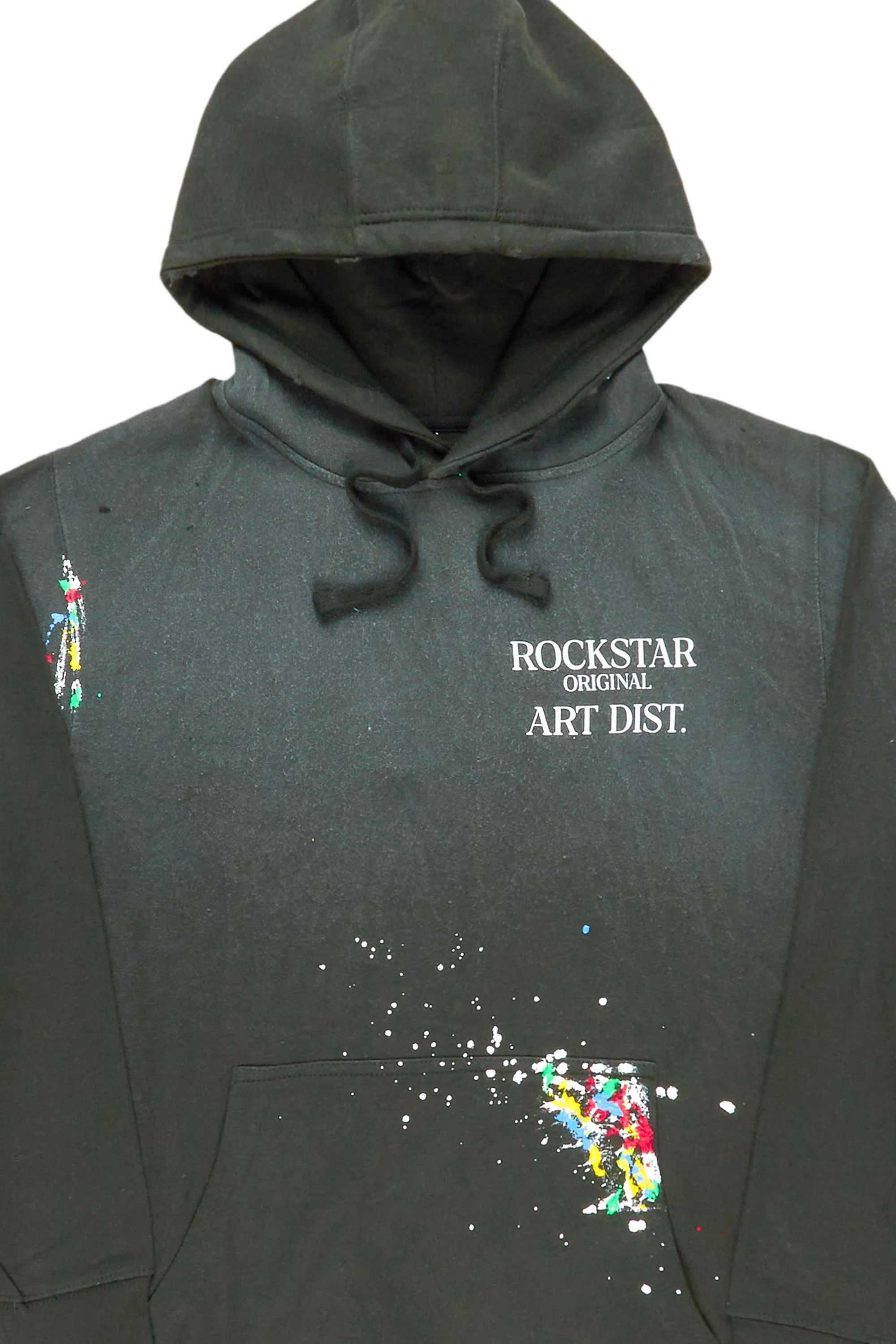 Rockstar Art Dist. Dark Green Graphic Hoodie - Image 2