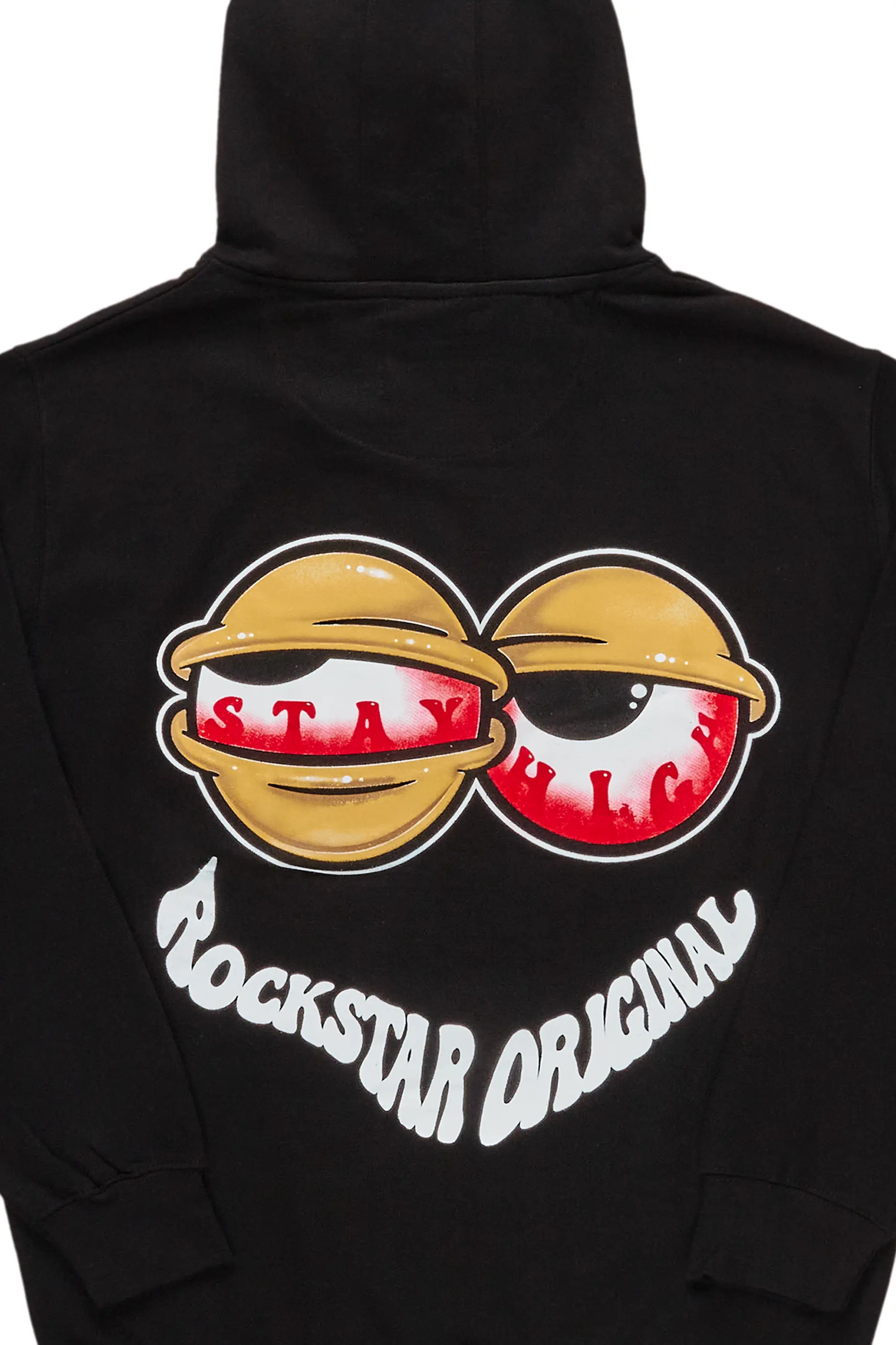 Highya Black Graphic Hoodie - Image 3