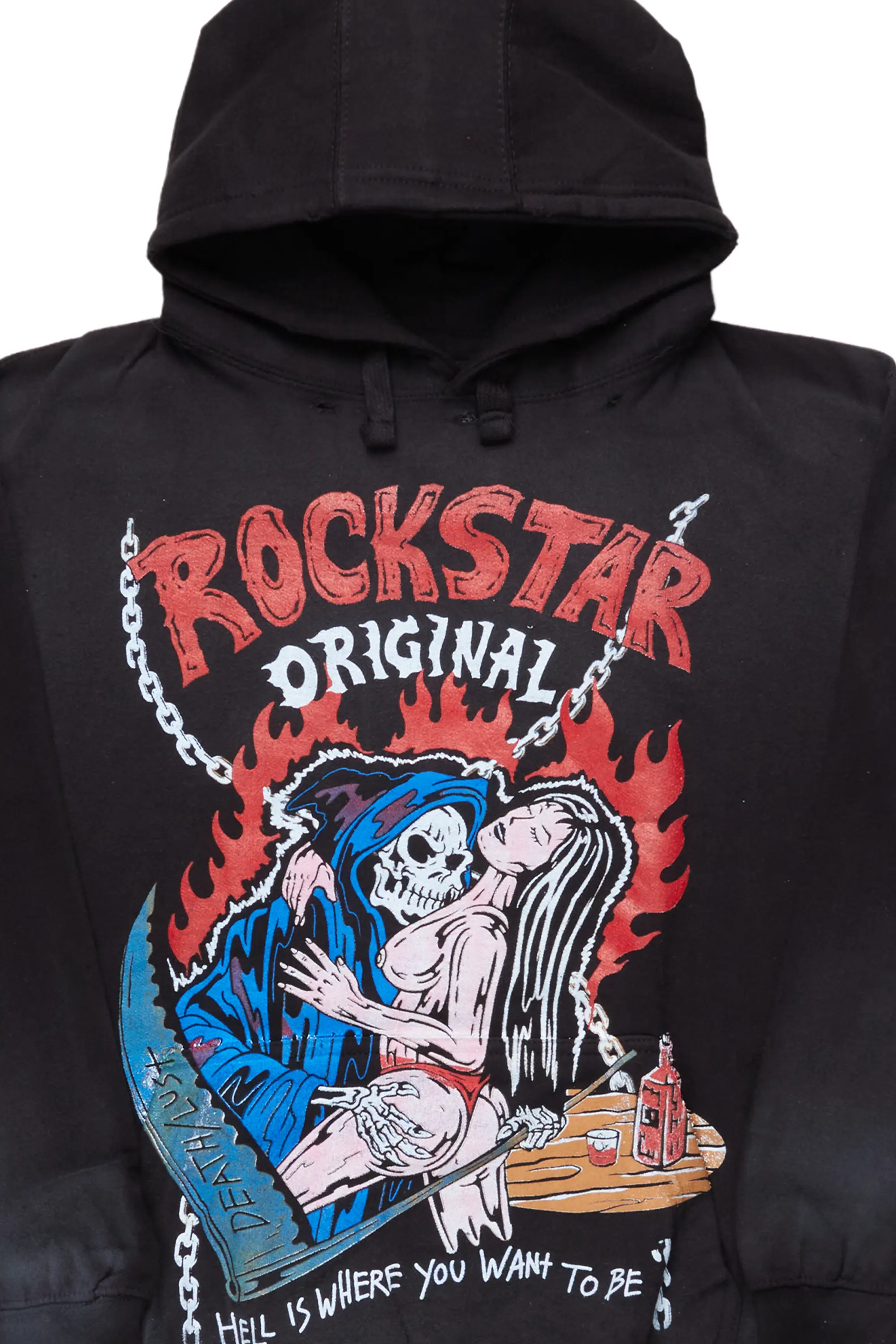 Vale Black Graphic Hoodie - Image 4