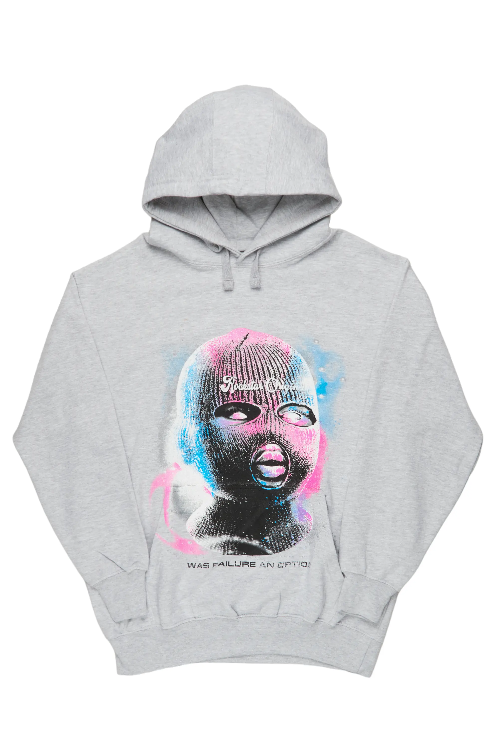 Fionn Heather Grey Graphic Hoodie - Image 2