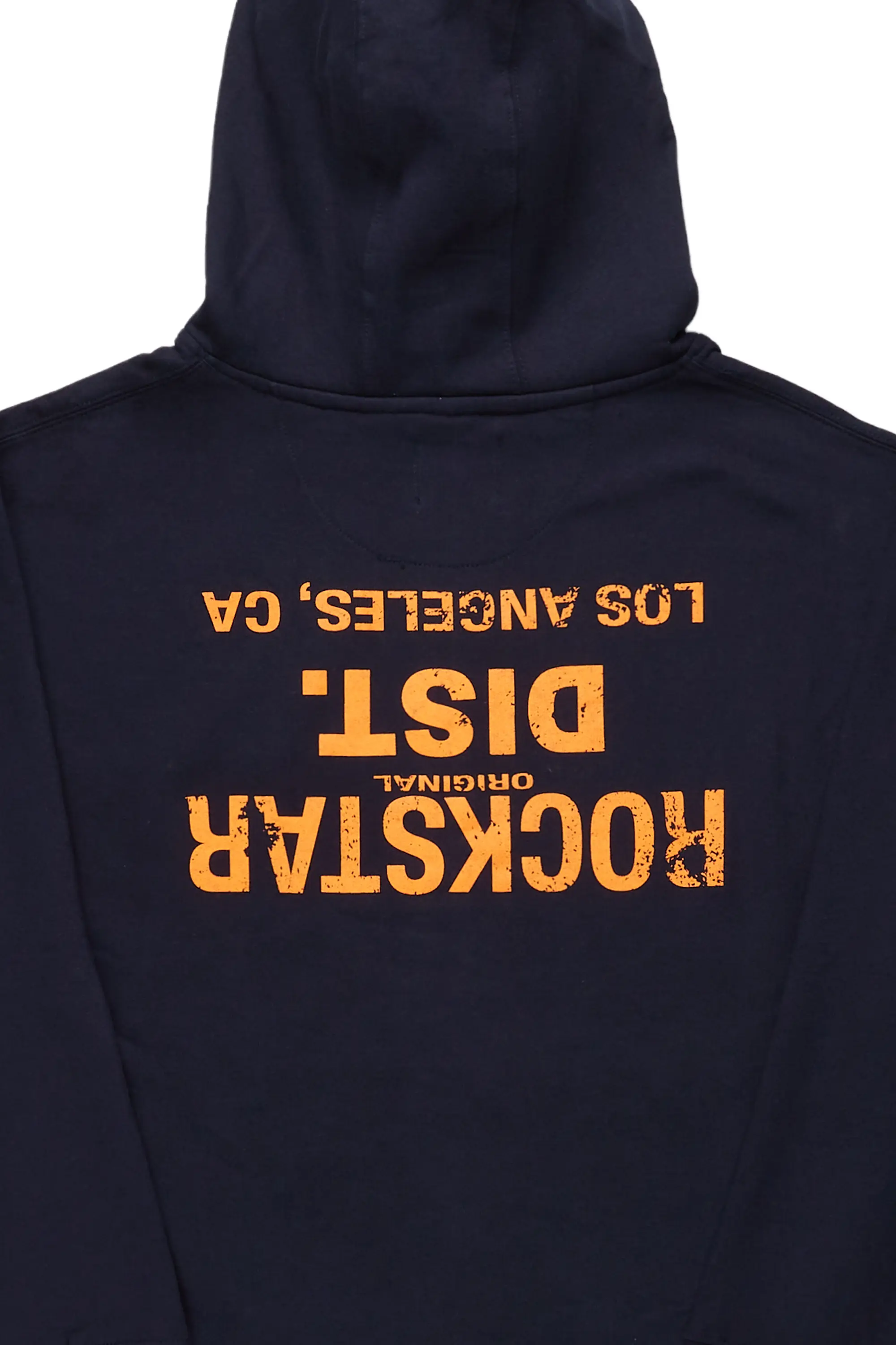 Martson Navy Graphic Hoodie - Image 2