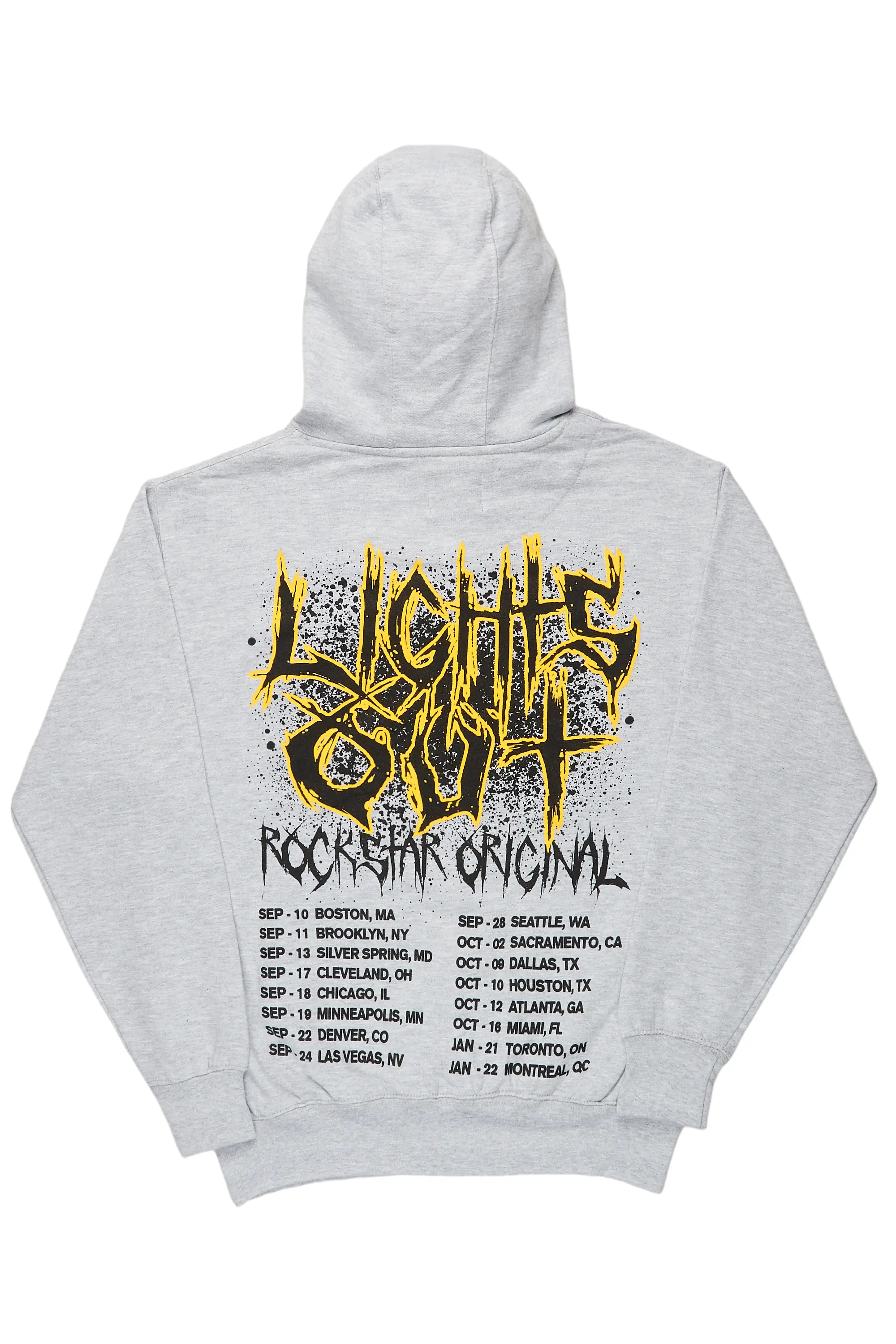Mathias Heather Grey Graphic Hoodie - Image 5
