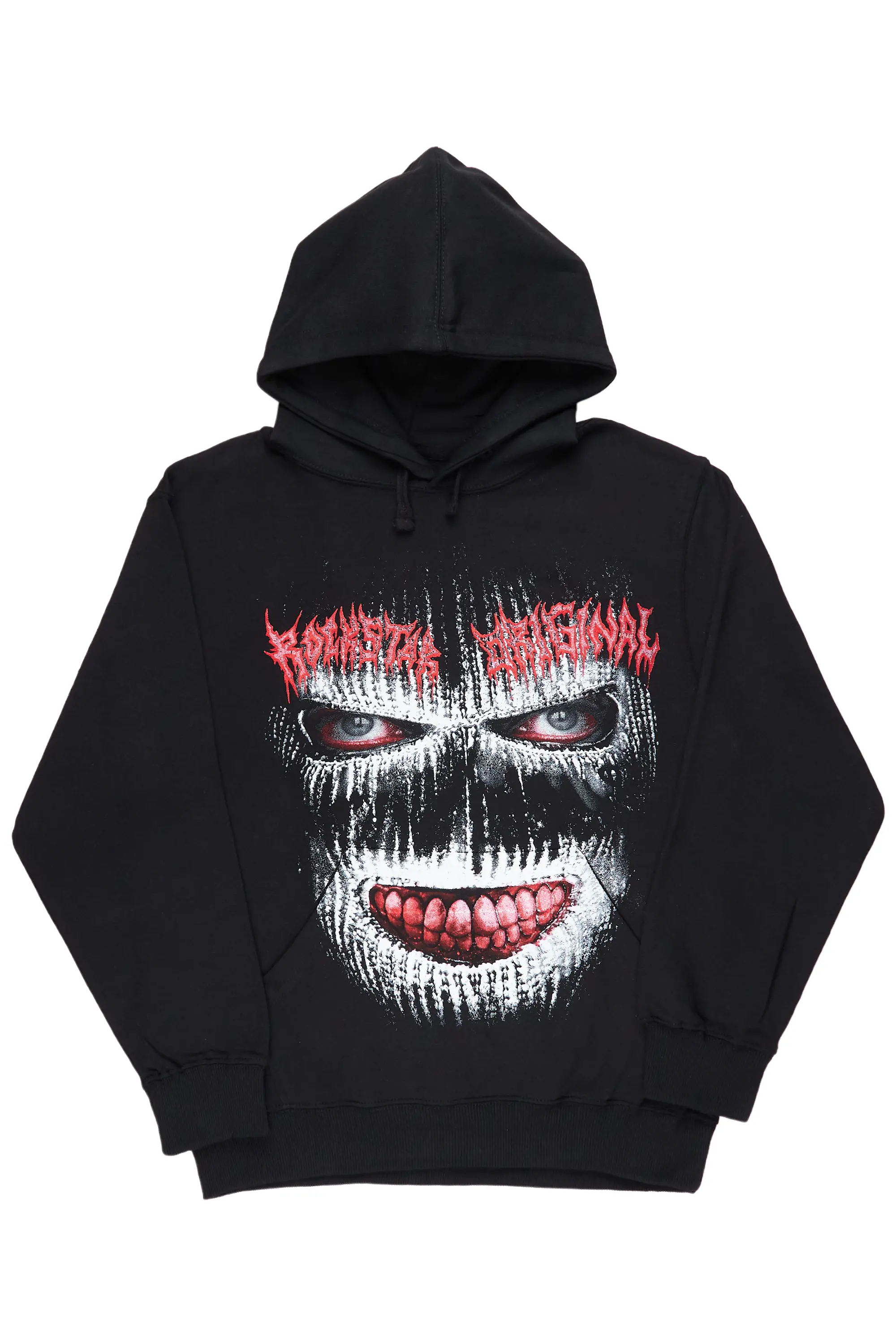 Monstre Black Graphic Hoodie - Image 2