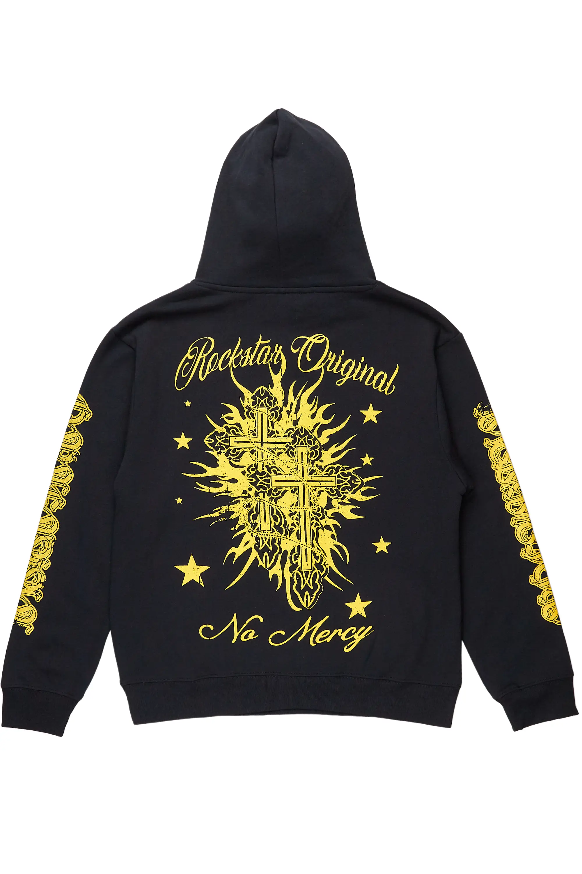 Mermaid Black/Yellow Graphic Hoodie - Image 5