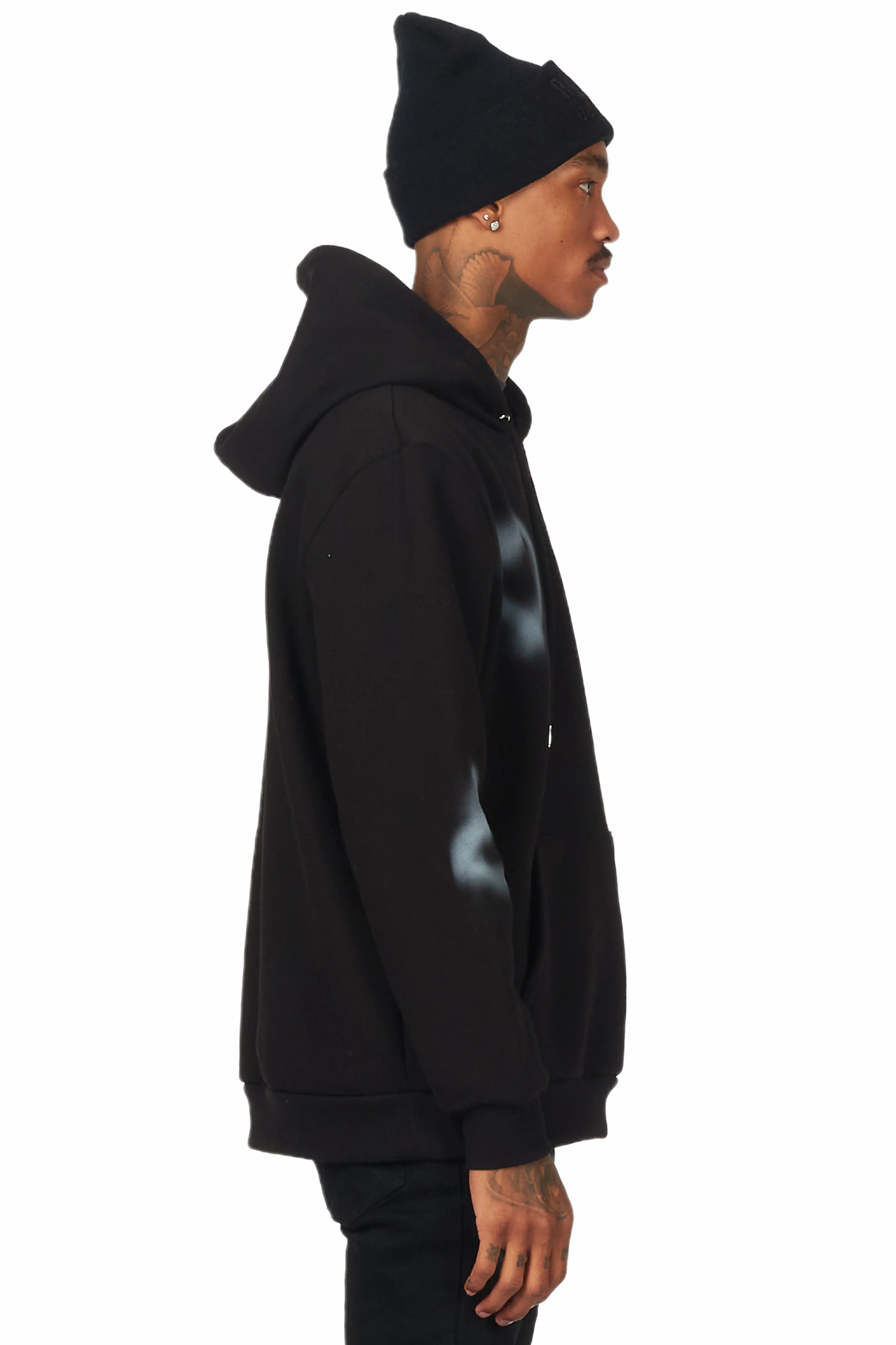 Apollo Black Graphic Hoodie - Image 5