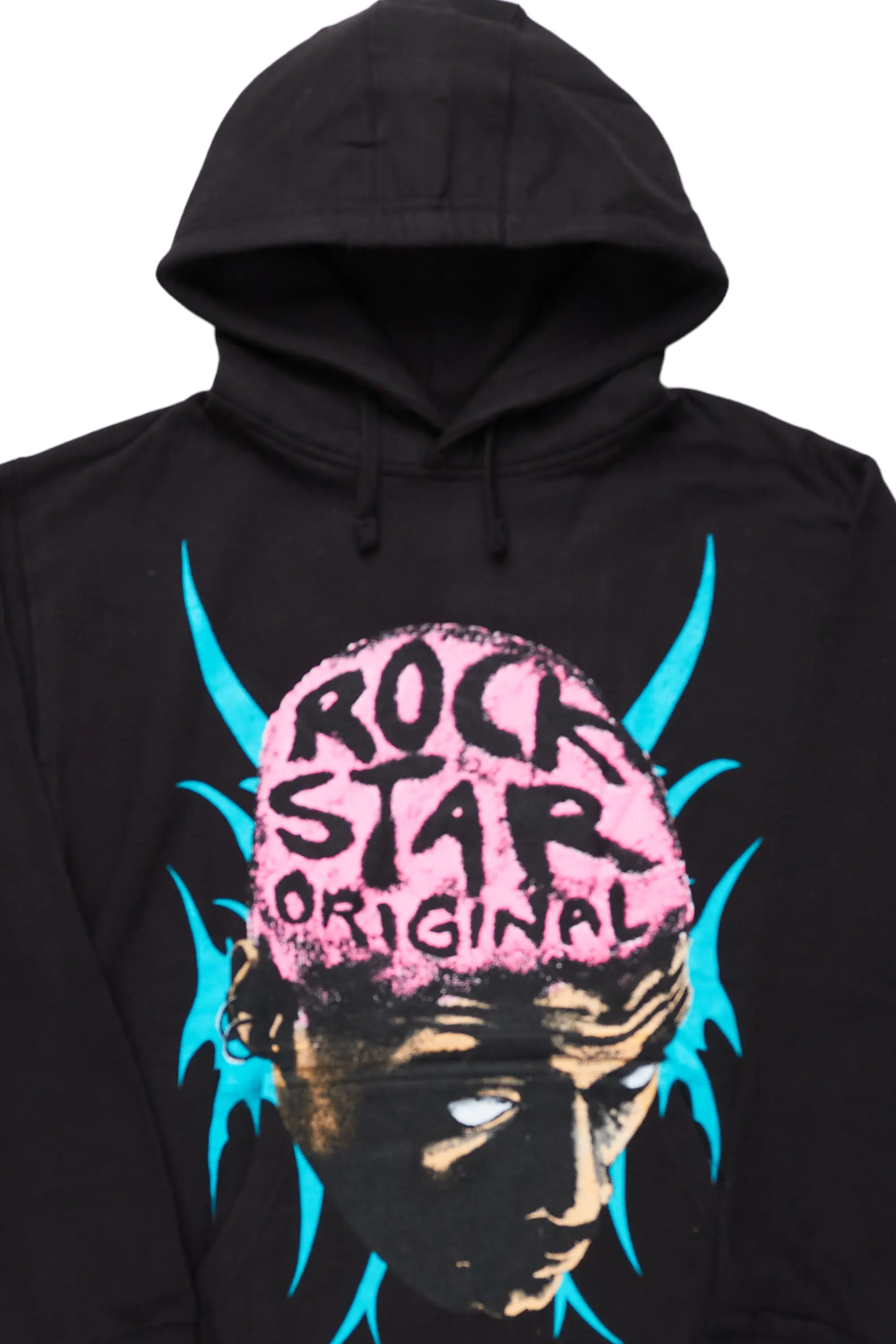 Weave Black Graphic Hoodie - Image 3