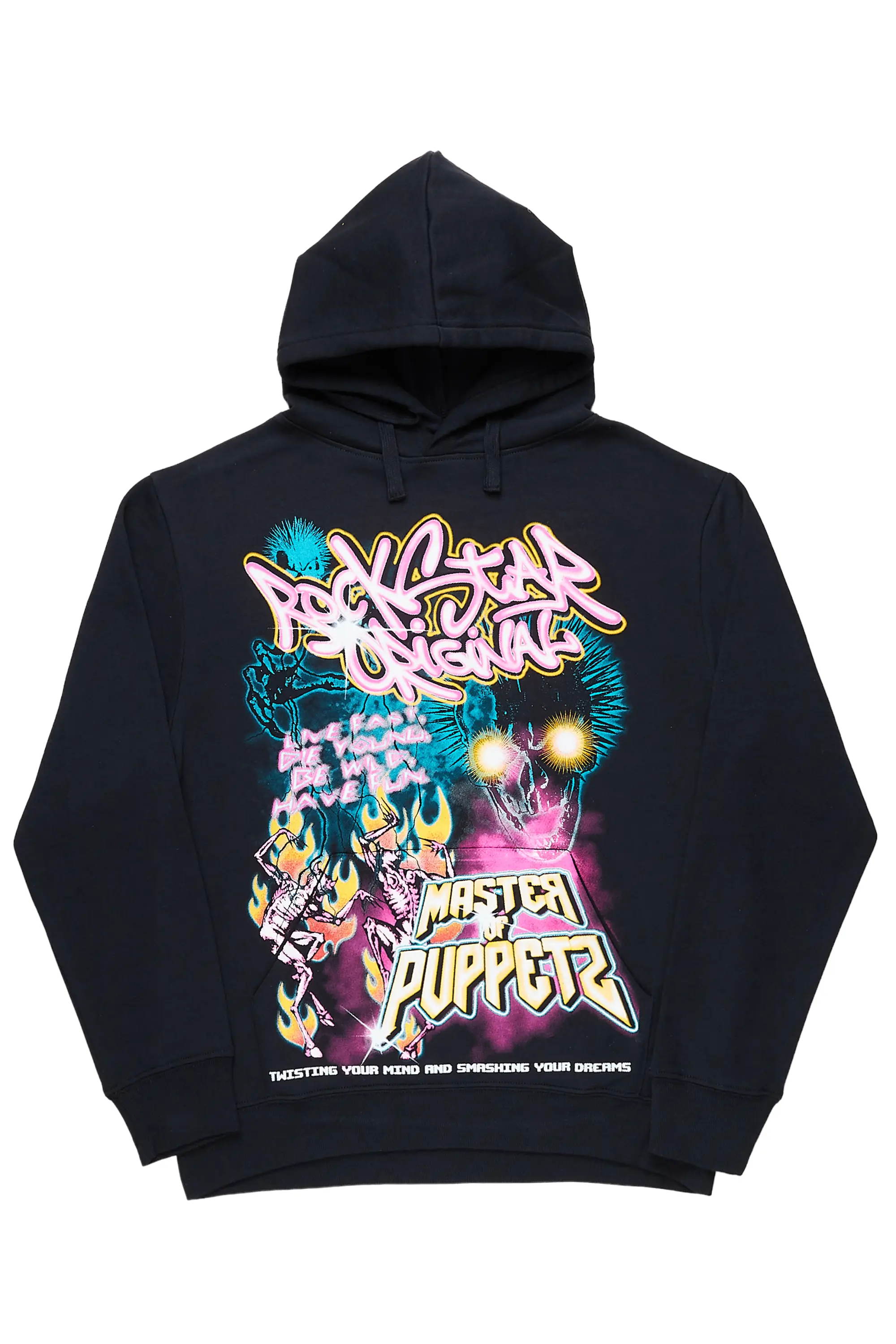 Niko Black Graphic Hoodie - Image 2