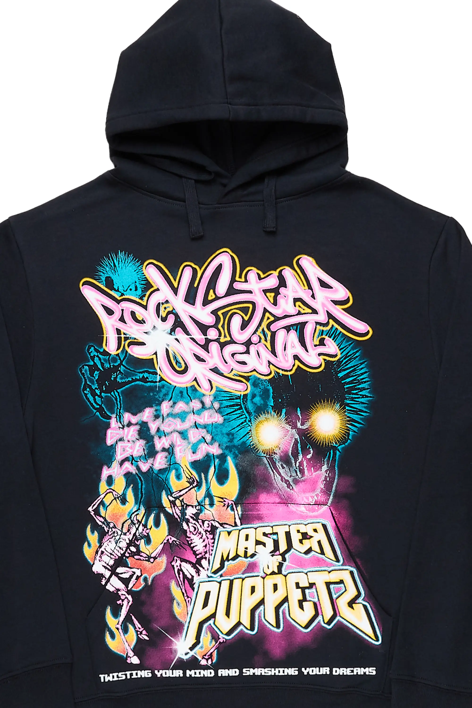 Niko Black Graphic Hoodie - Image 3
