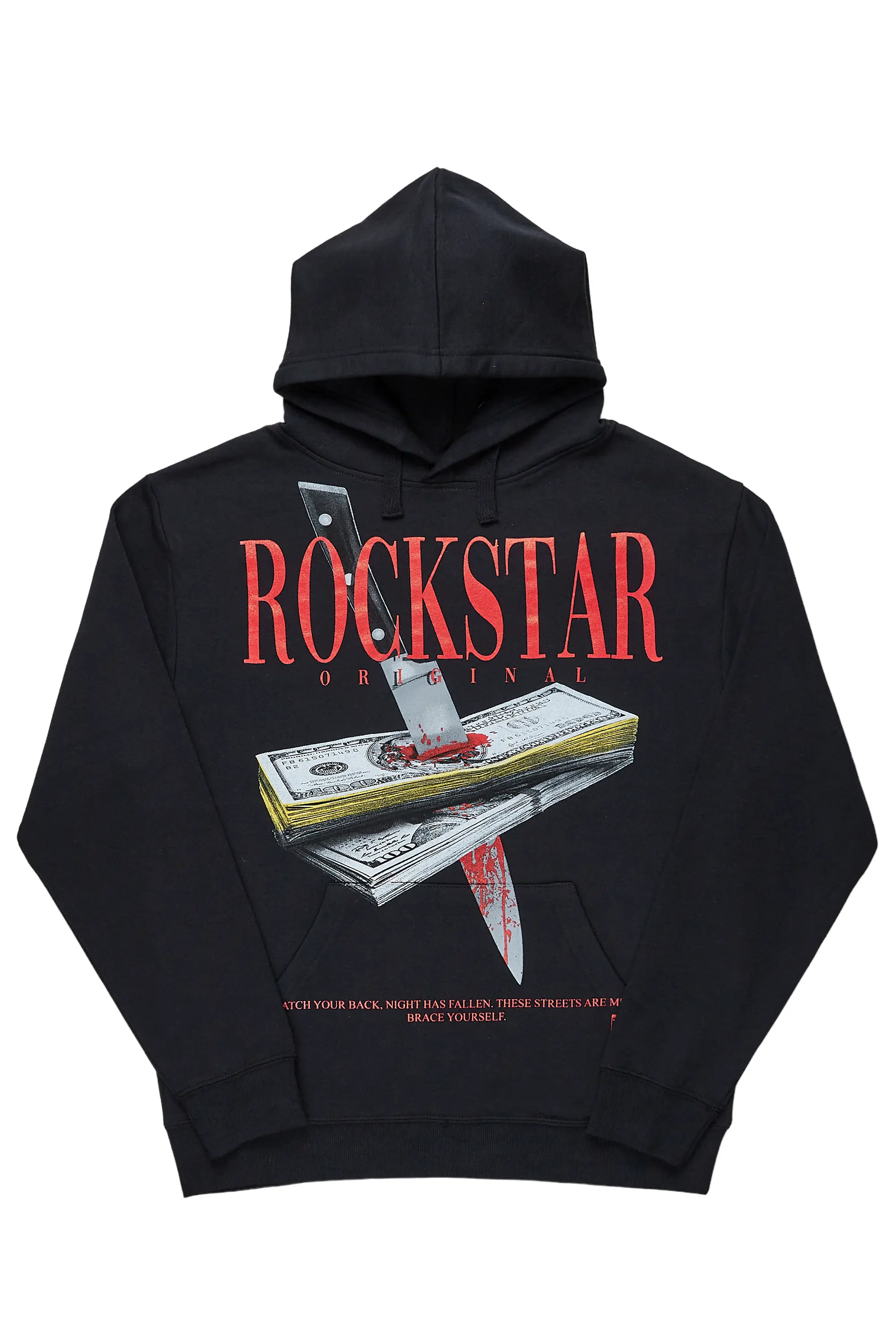 Dayte Nite Black Graphic Hoodie - Image 2