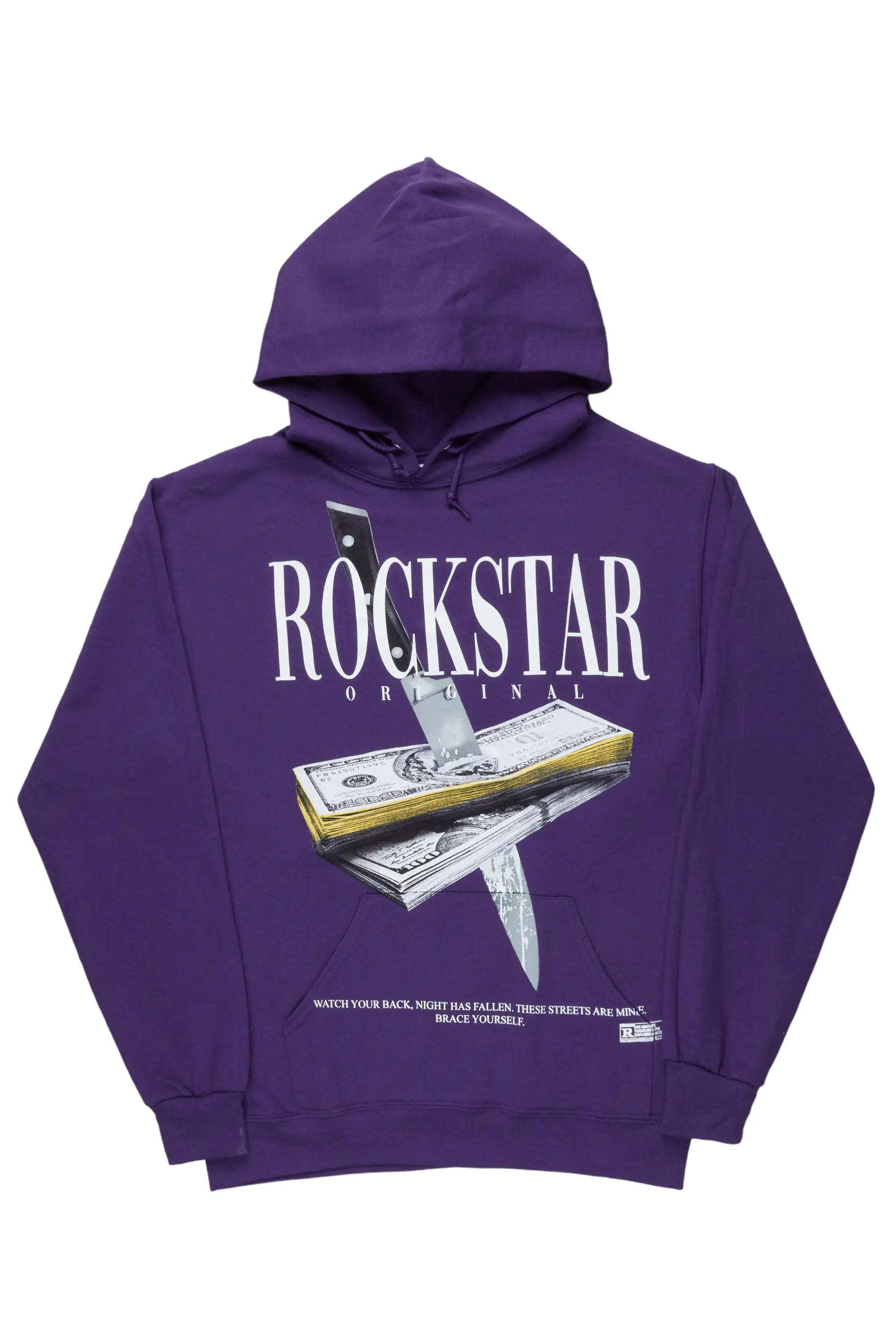 Dayte Nite Purple Graphic Hoodie - Image 2