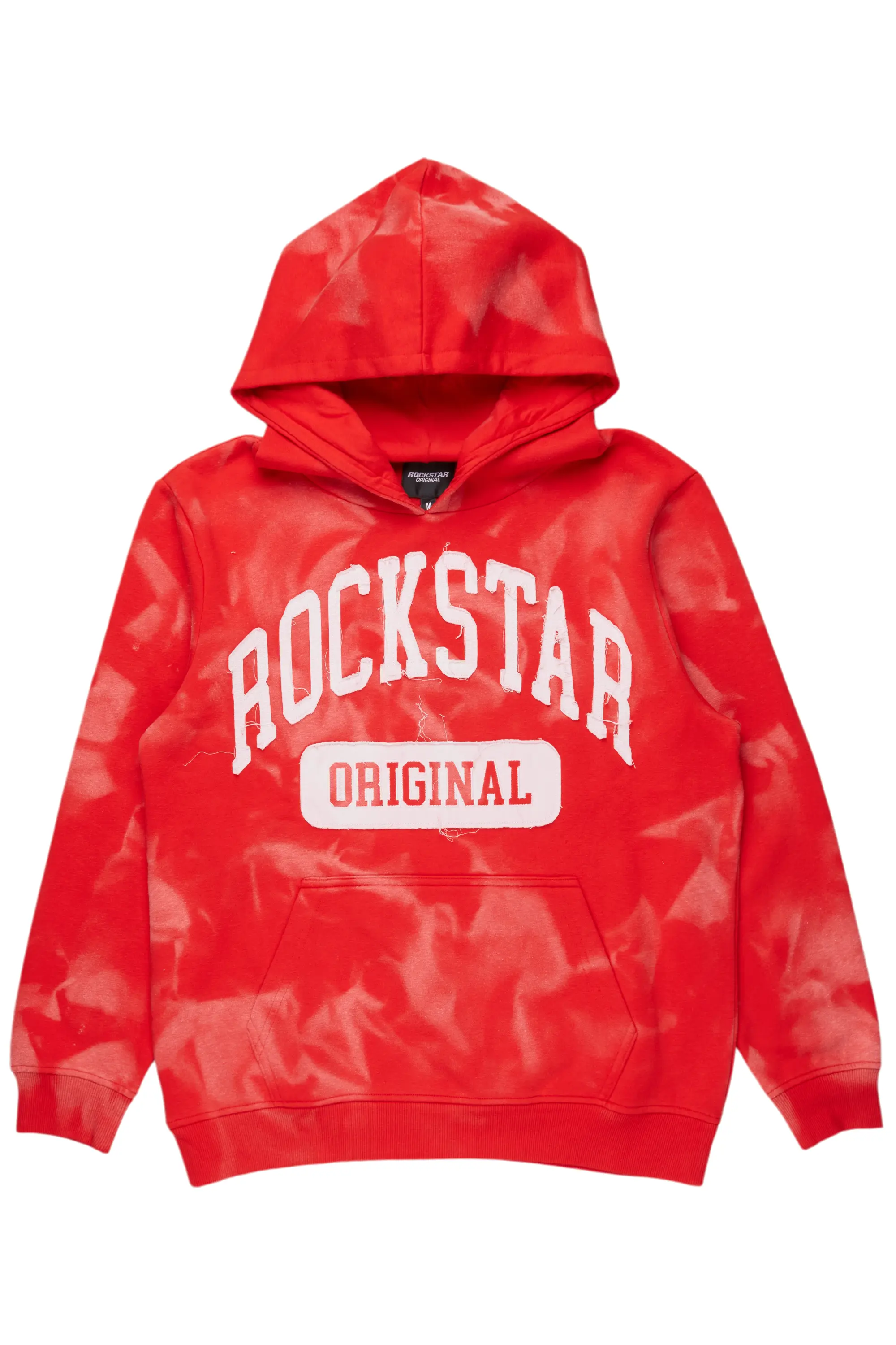 Member Red Patchwork Graphic Hoodie - Image 6