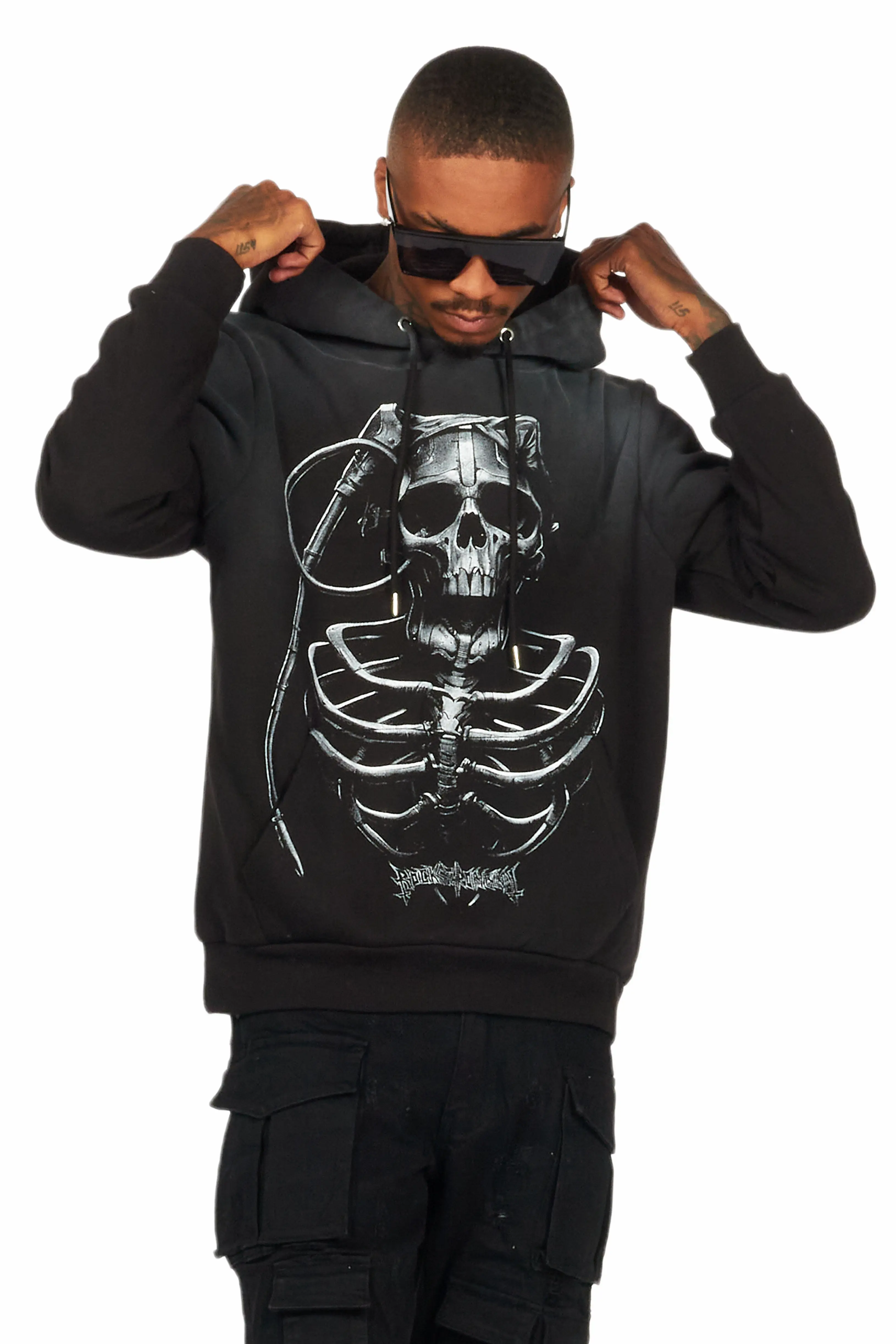Bodega Black Graphic Hoodie - Image 3