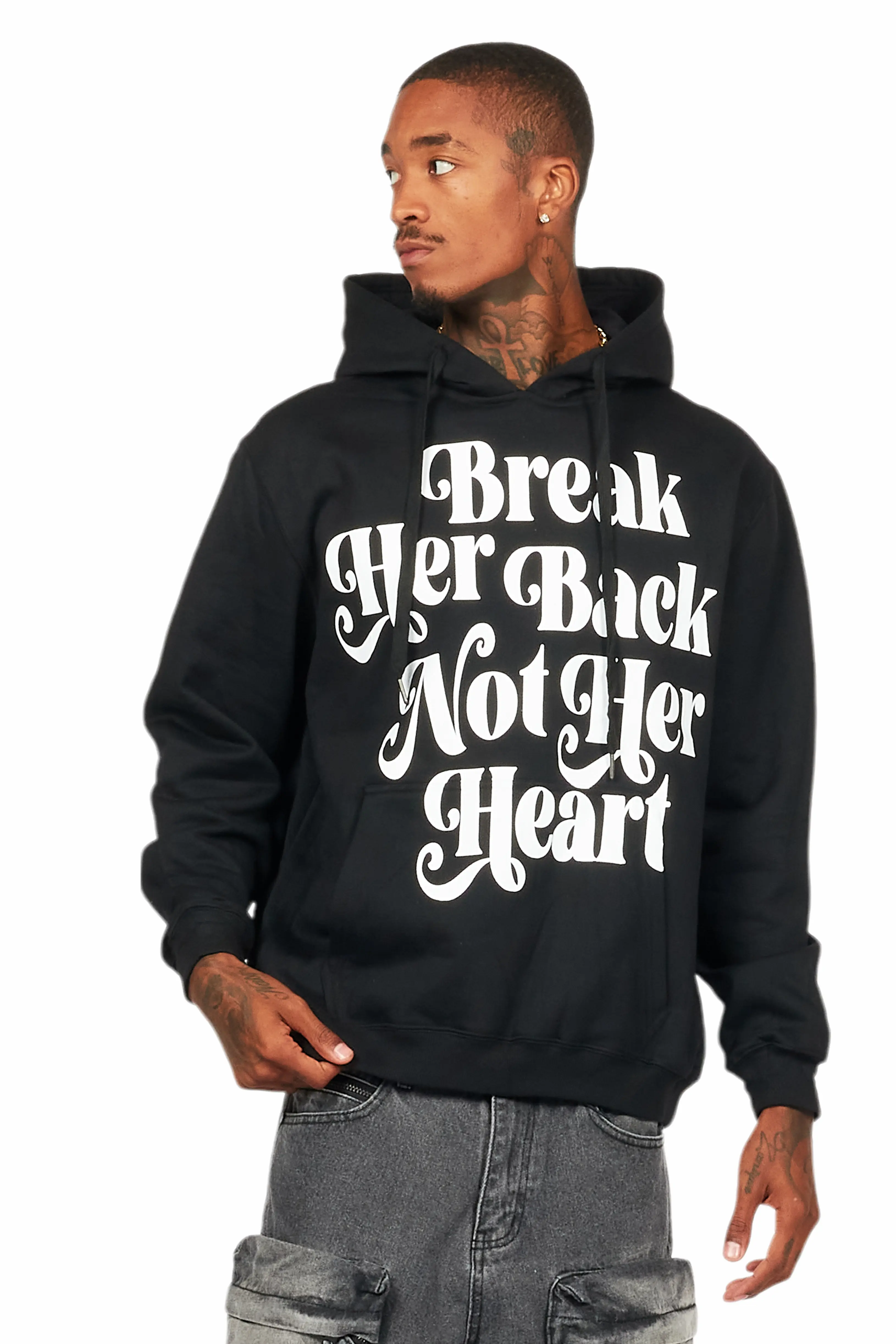Diamo Black/White Graphic Hoodie - Image 2