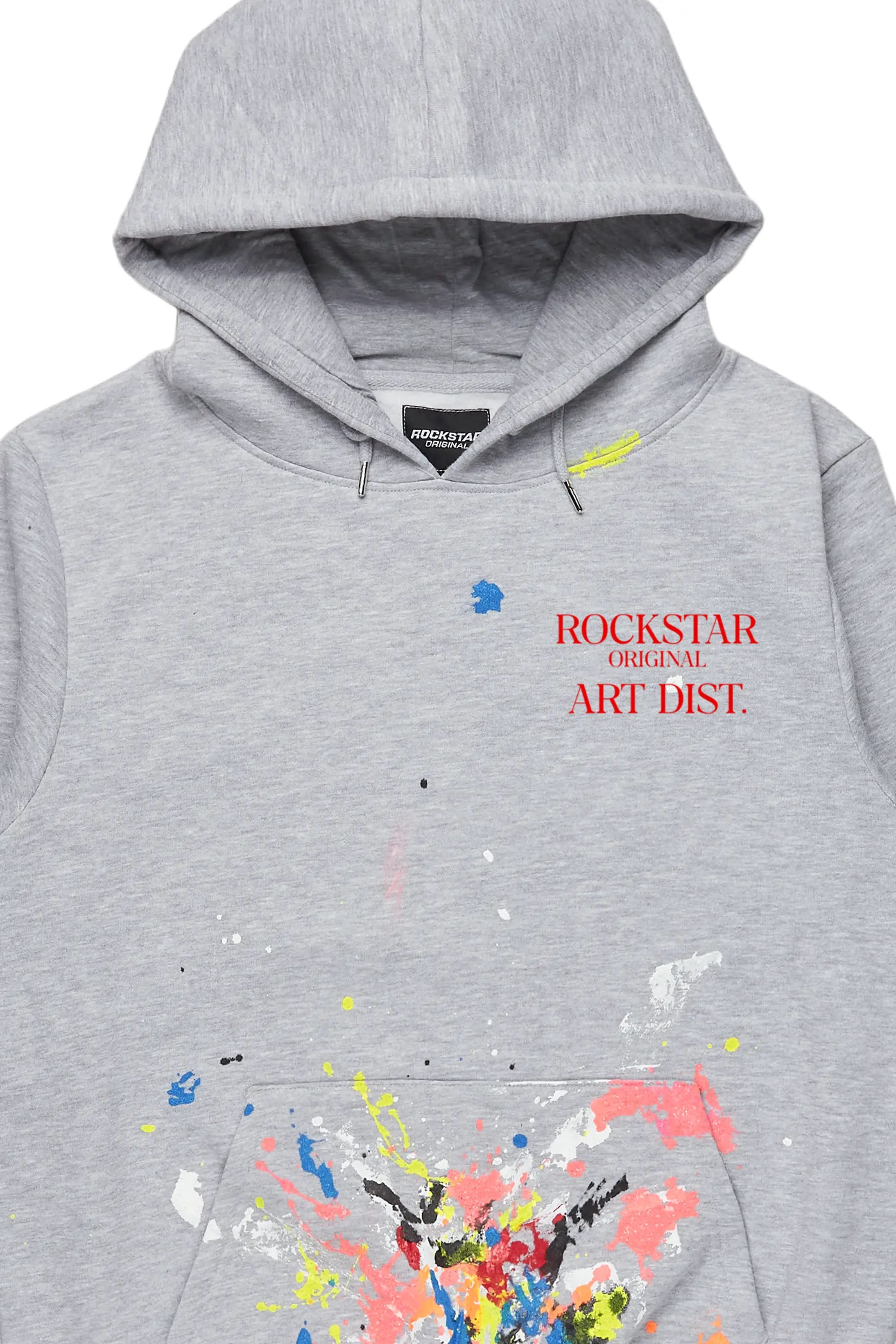 Bash Heather Grey Graphic Hoodie - Image 2