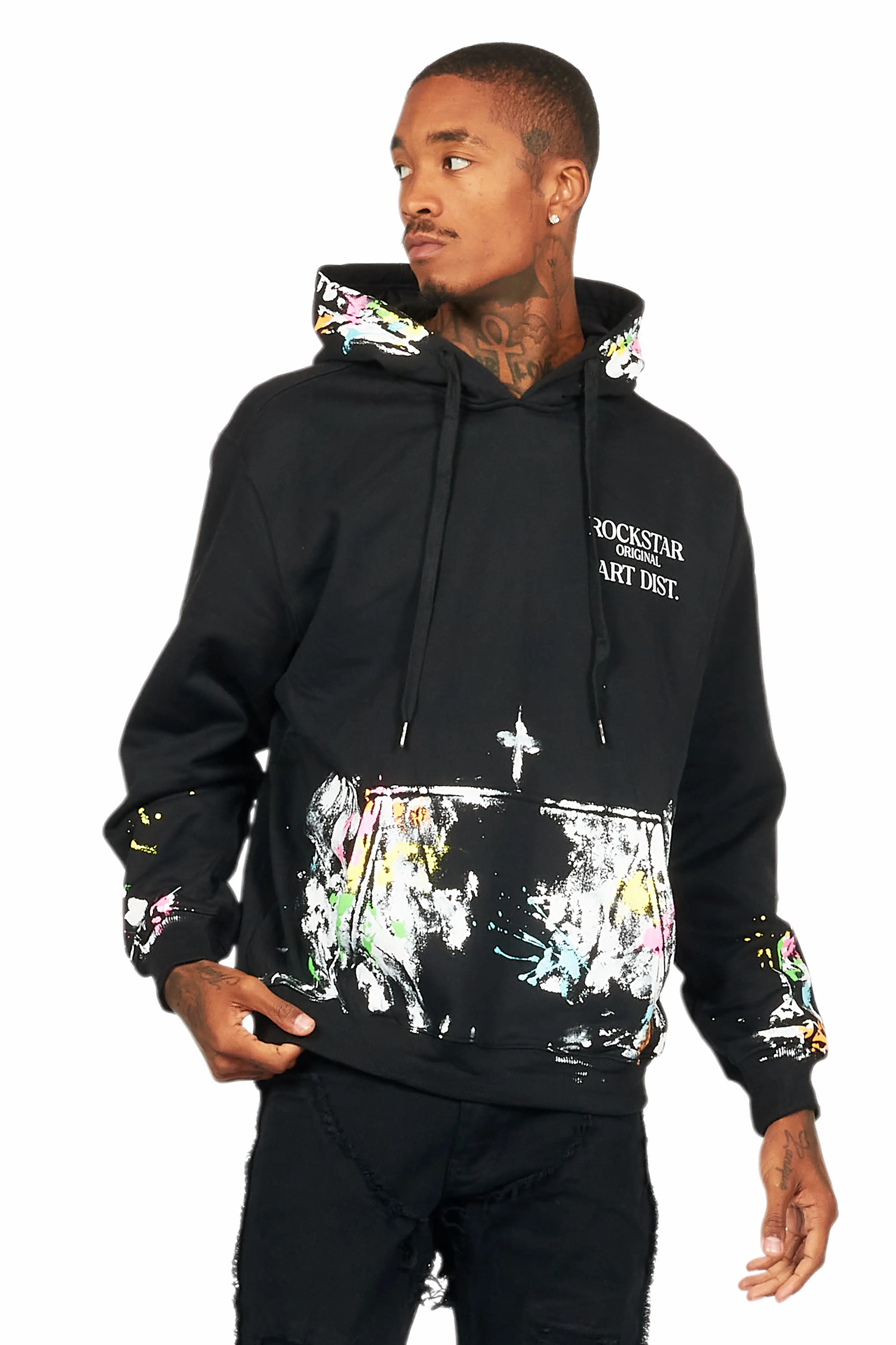 Filip Black/Multi Graphic Hoodie - Image 2