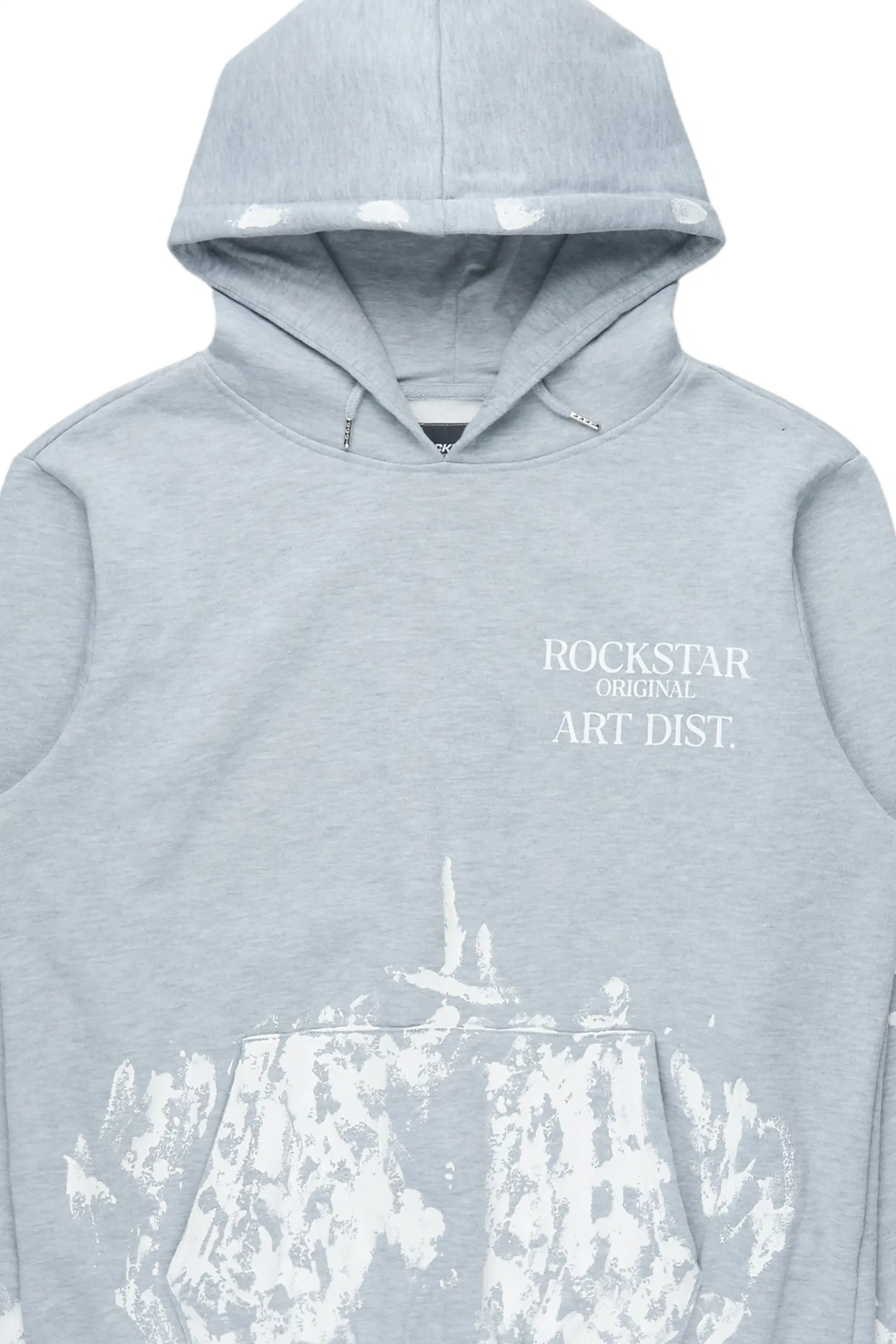 Filip Heather Grey Graphic Hoodie - Image 2