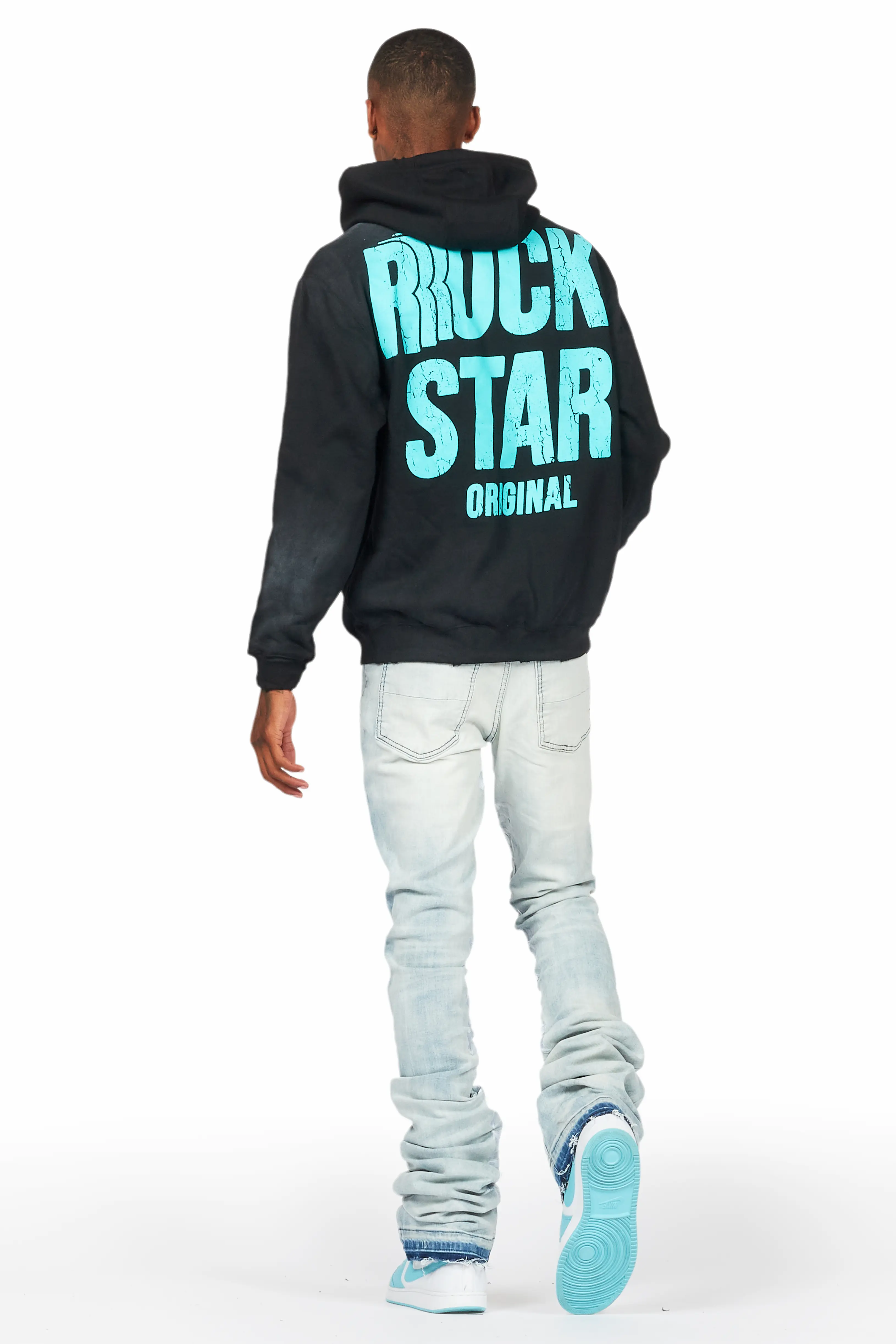 Barras Black Graphic Hoodie - Image 5
